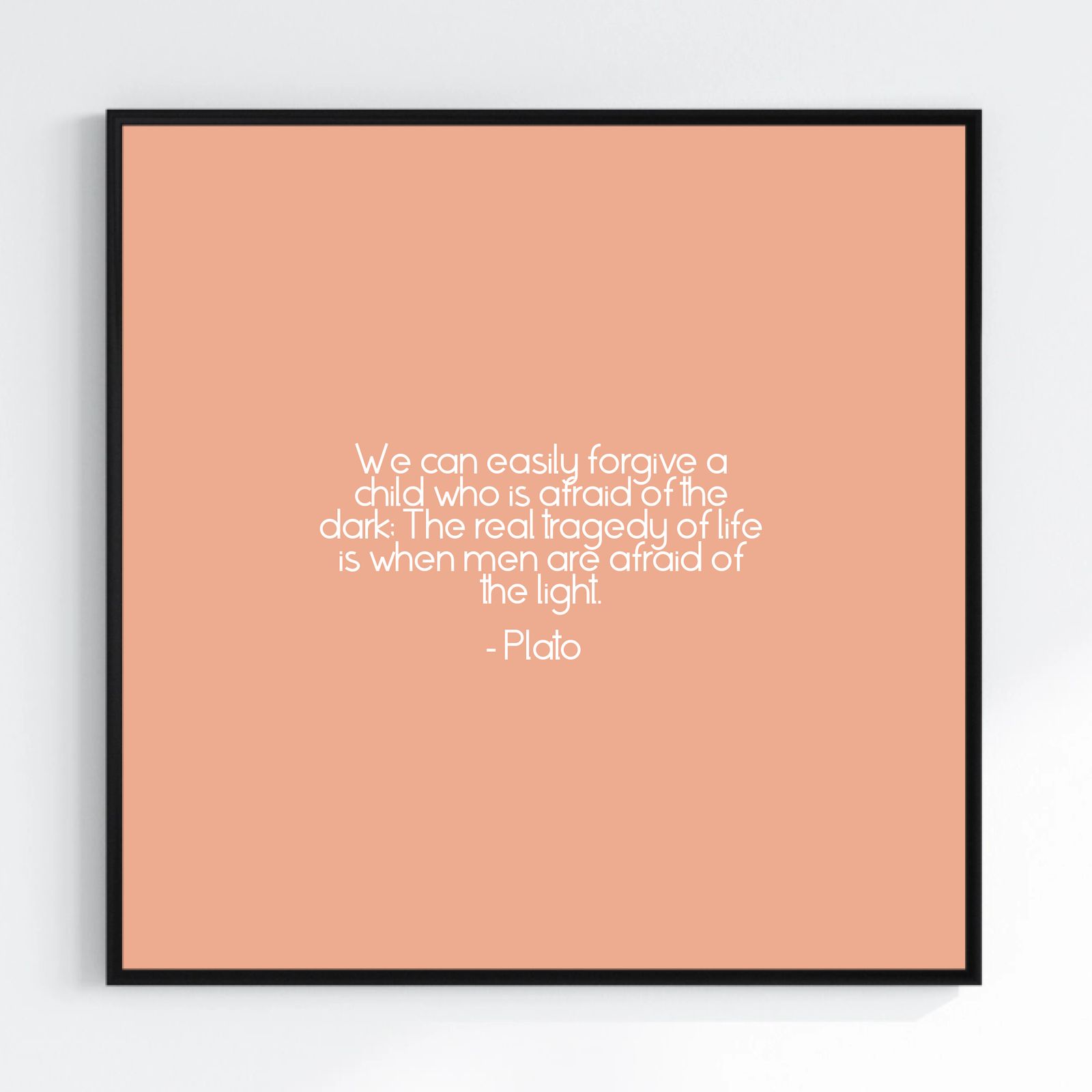 Gepersonaliseerde Poster - Aangepaste Quote - Vierkant