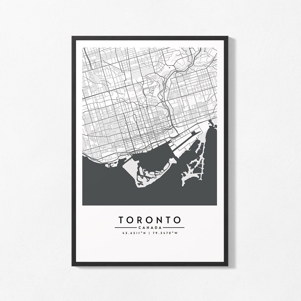 Poster - Toronto Kaart