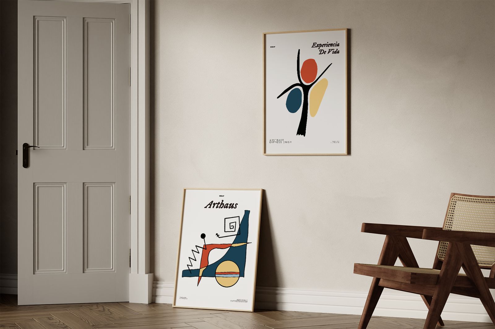 Poster - Abstract Expressionisme Set van 2