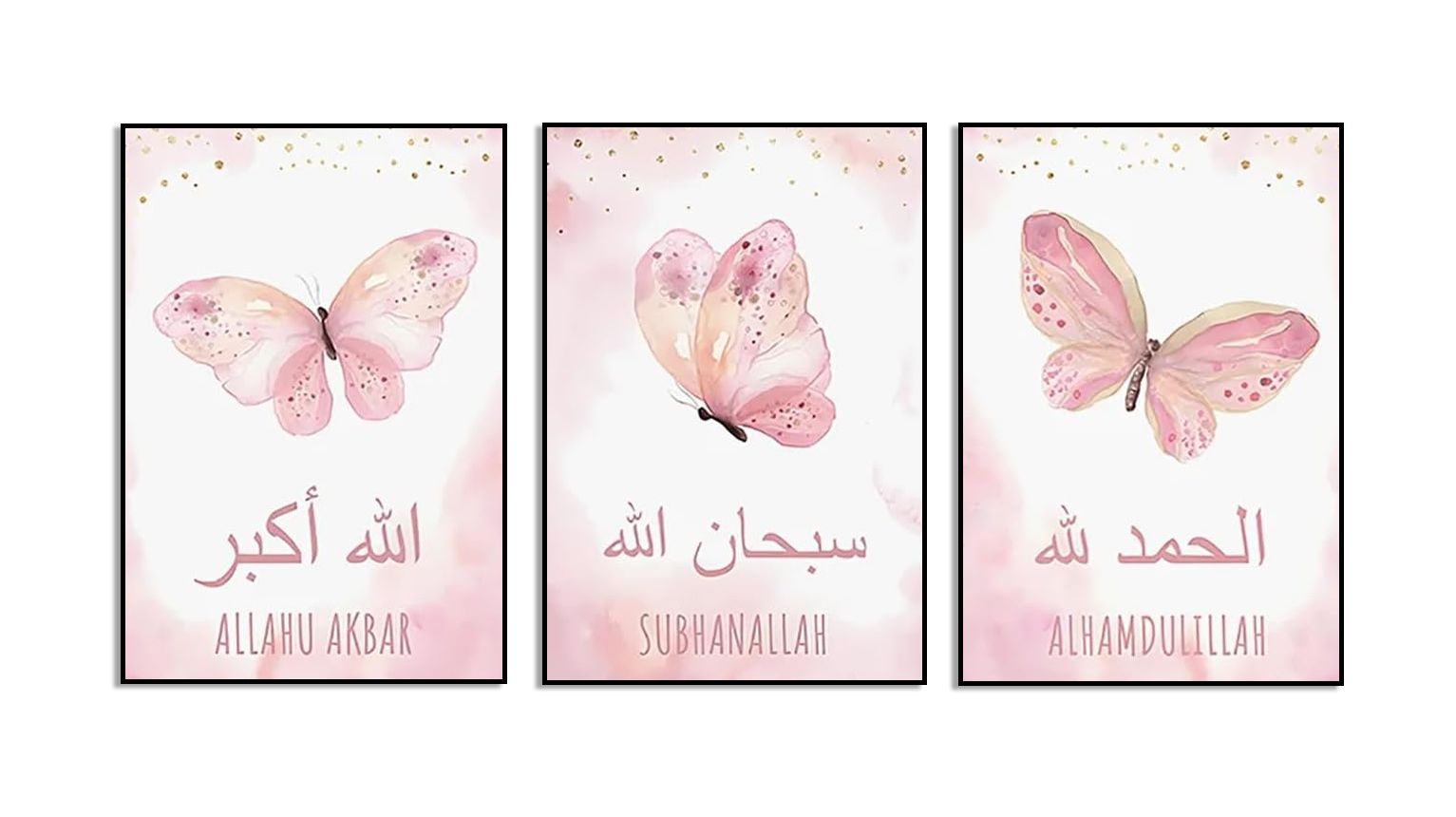 Vlinder Wandposter Set - Set van 3