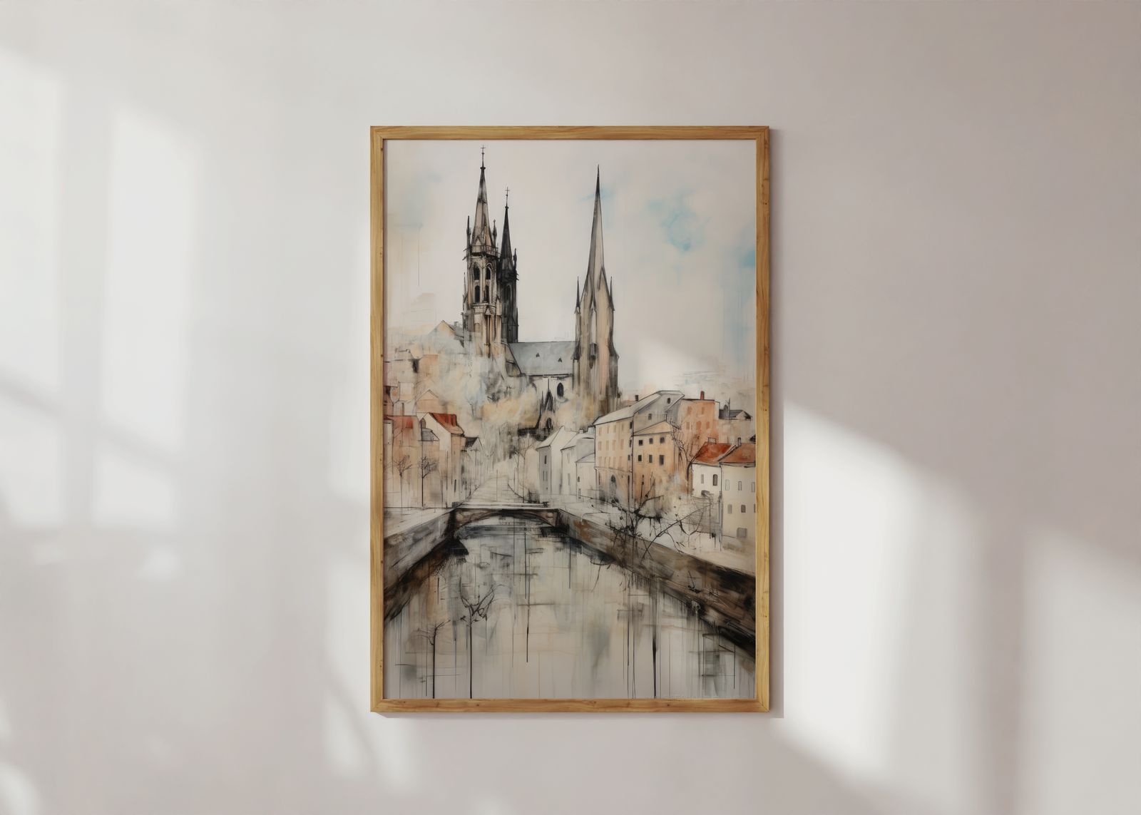 Poster - Kathedraal Reflectie
