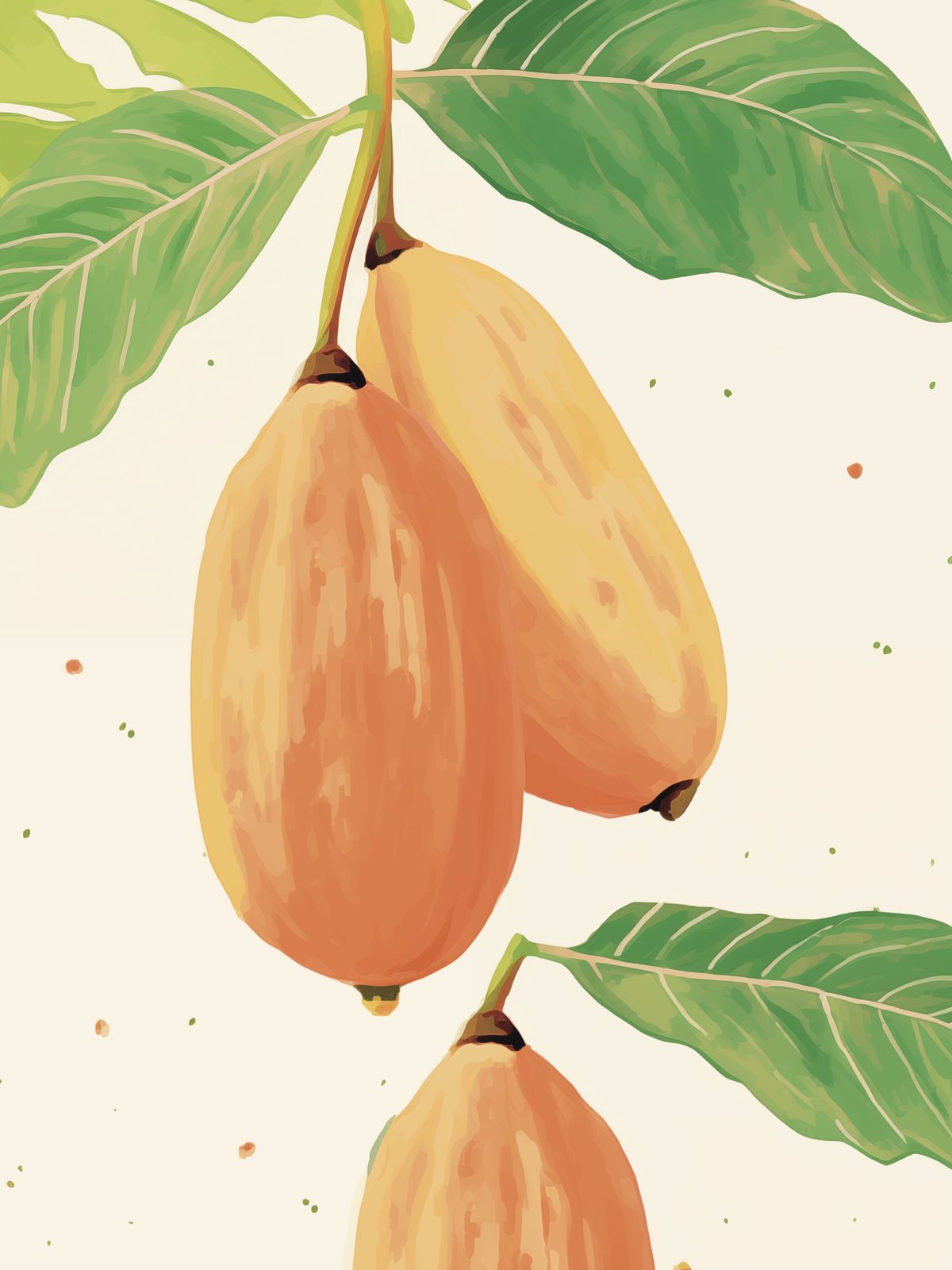 Poster - Exotische Vruchtenillustratie