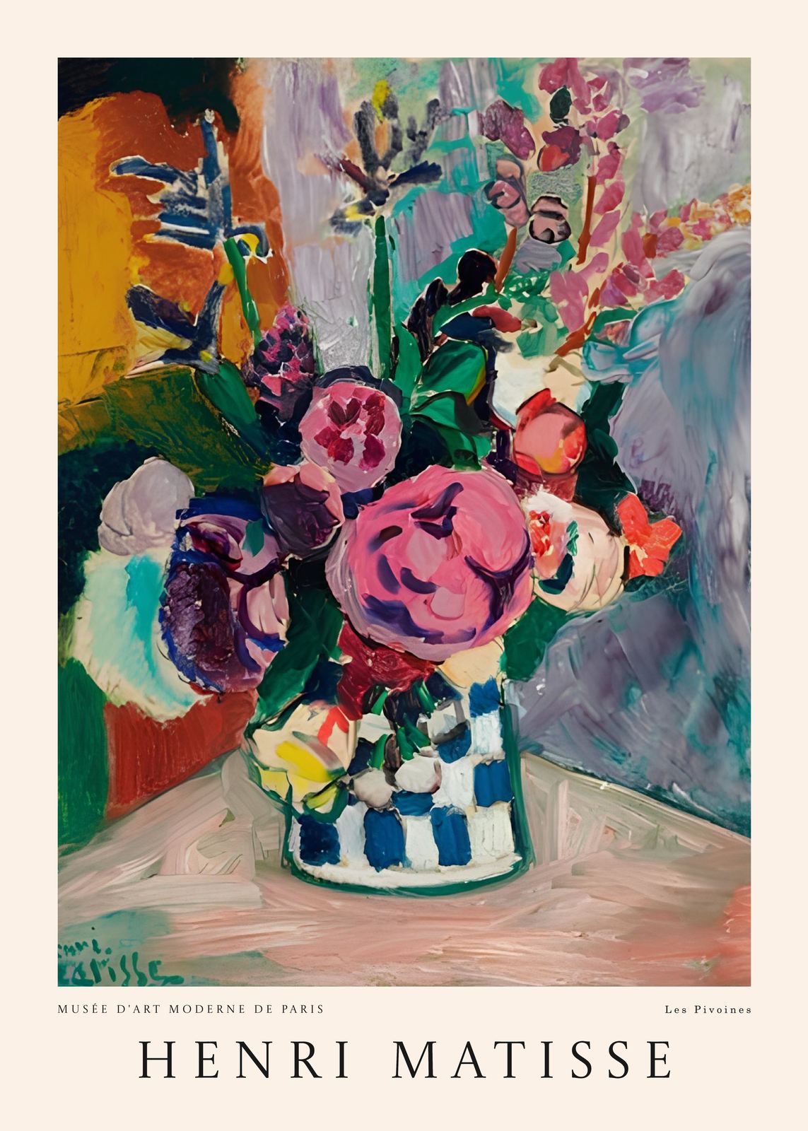 Poster - Henri Matisse Les Pivoines