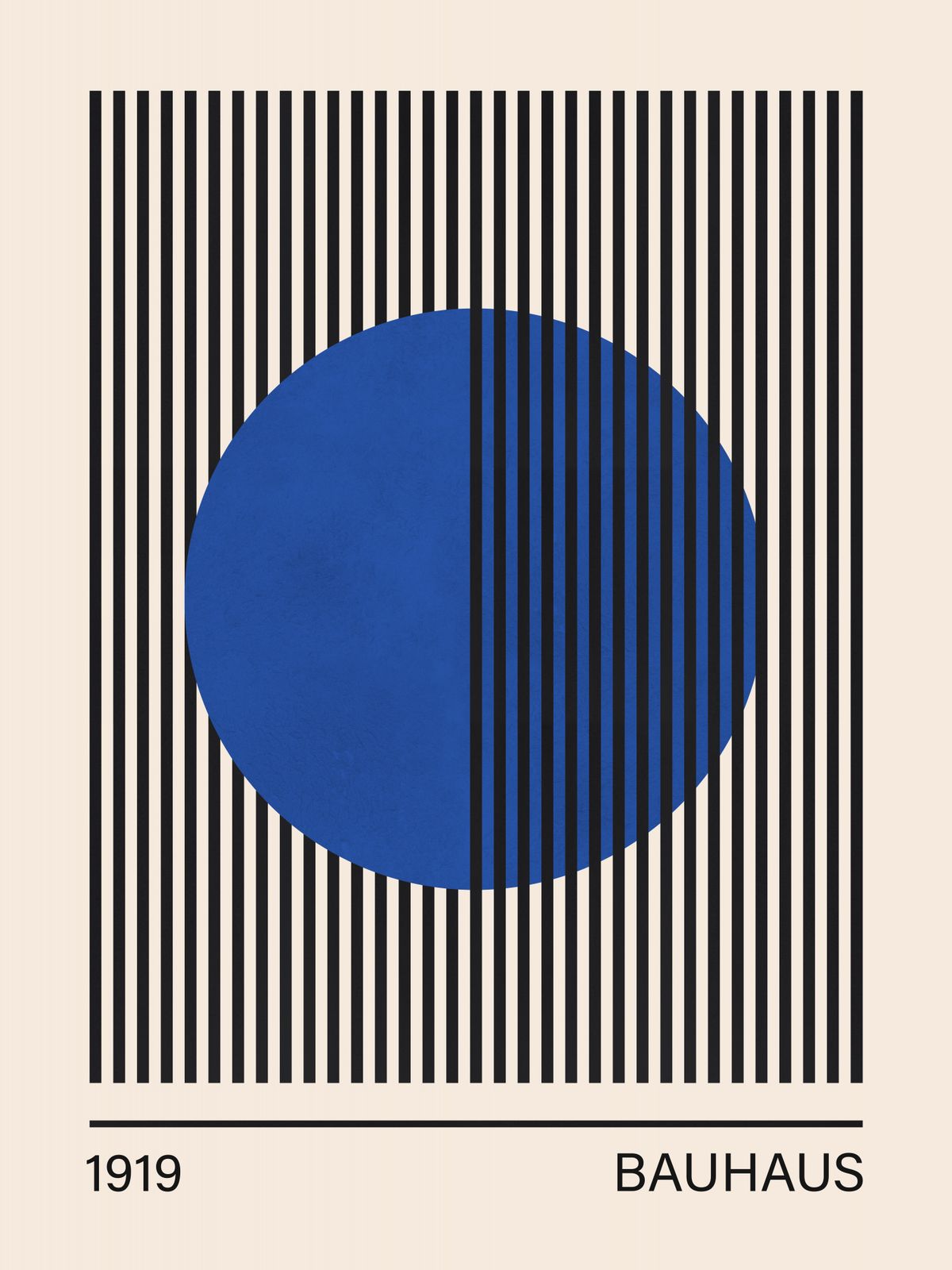 Poster - Bauhaus 1919 Ontwerp