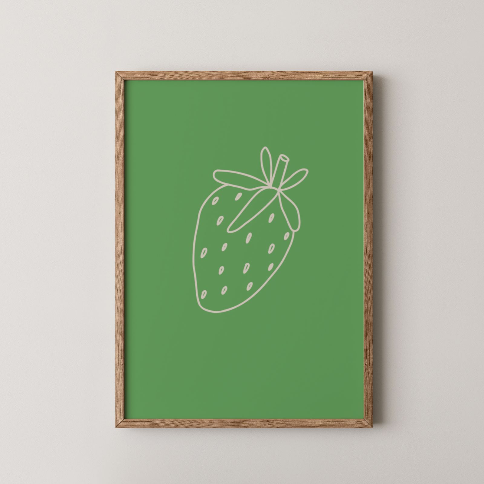 Poster - Aardbei Illustratie