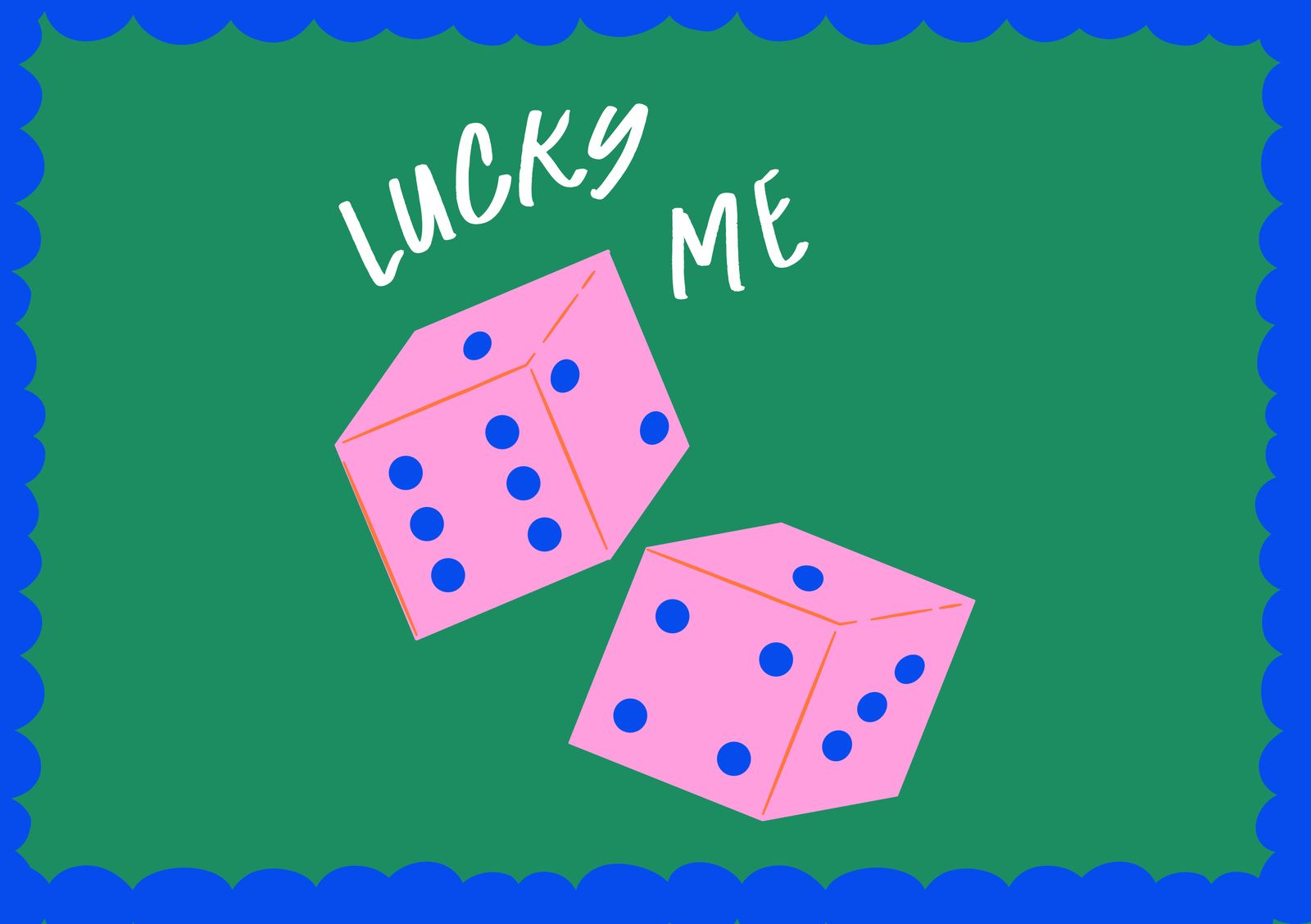 Poster - Lucky Dice-ontwerp