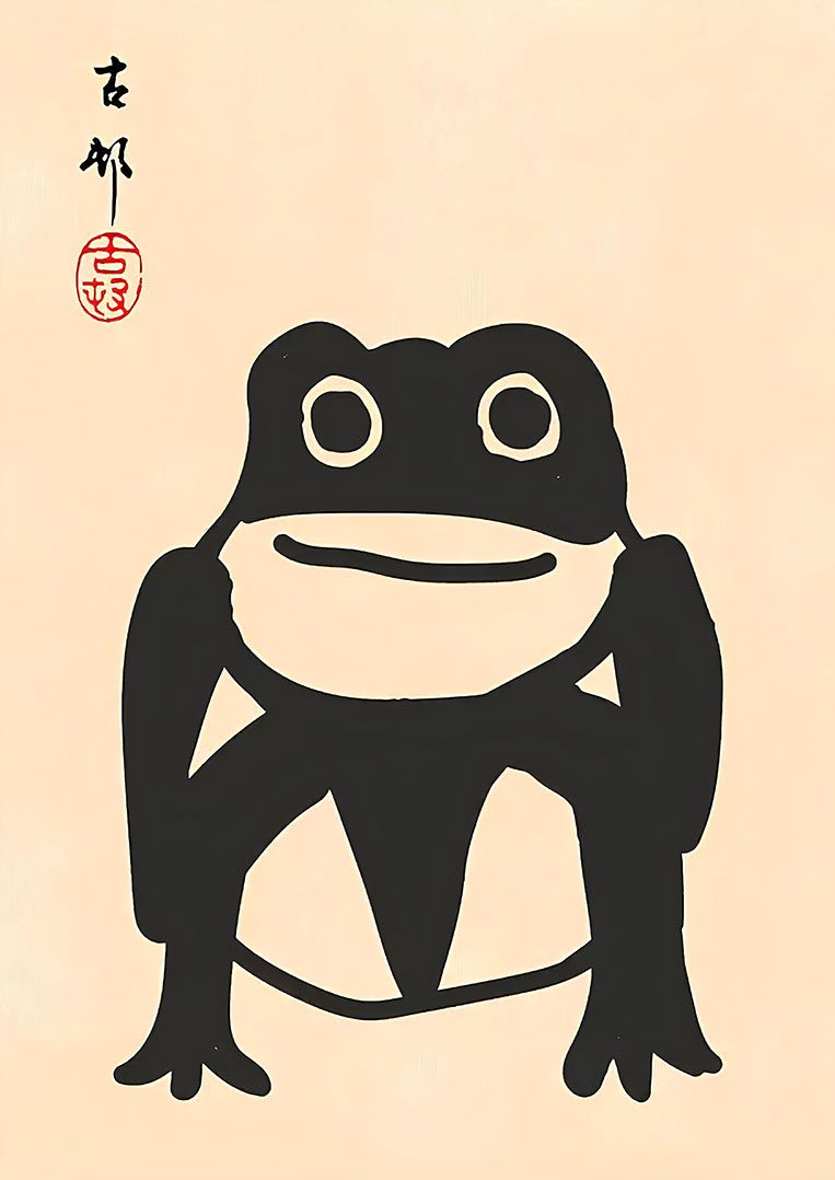 Poster - Kikker Kunst