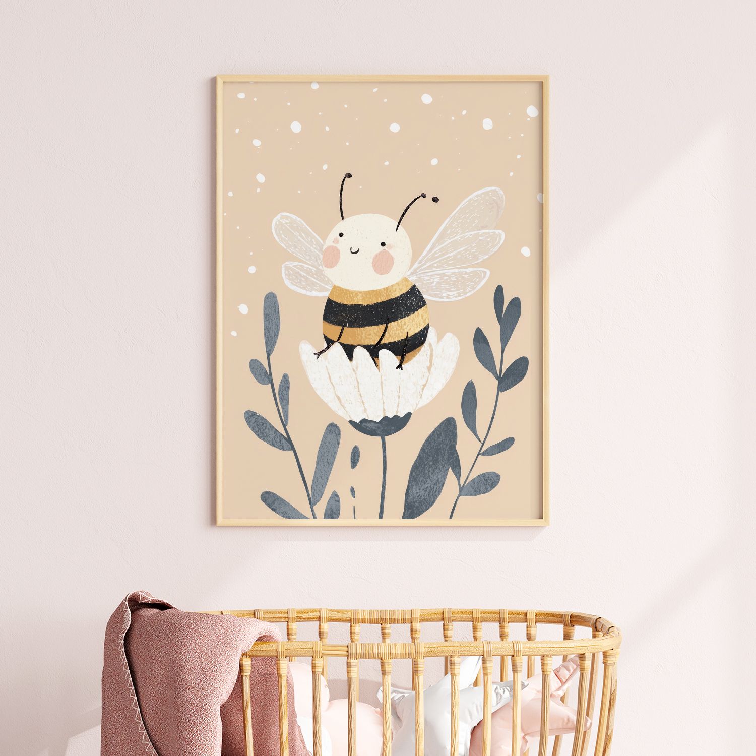 Poster - Schattige Bij Illustratie