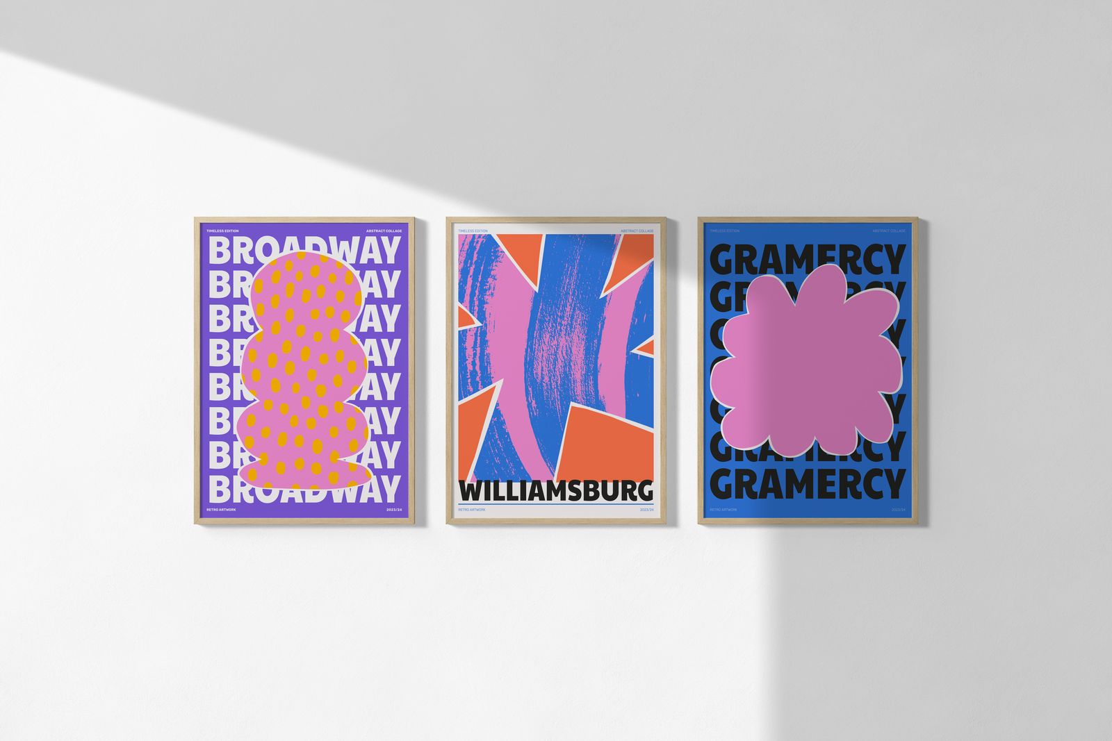 Poster - Retro Art Collection / Set of 3