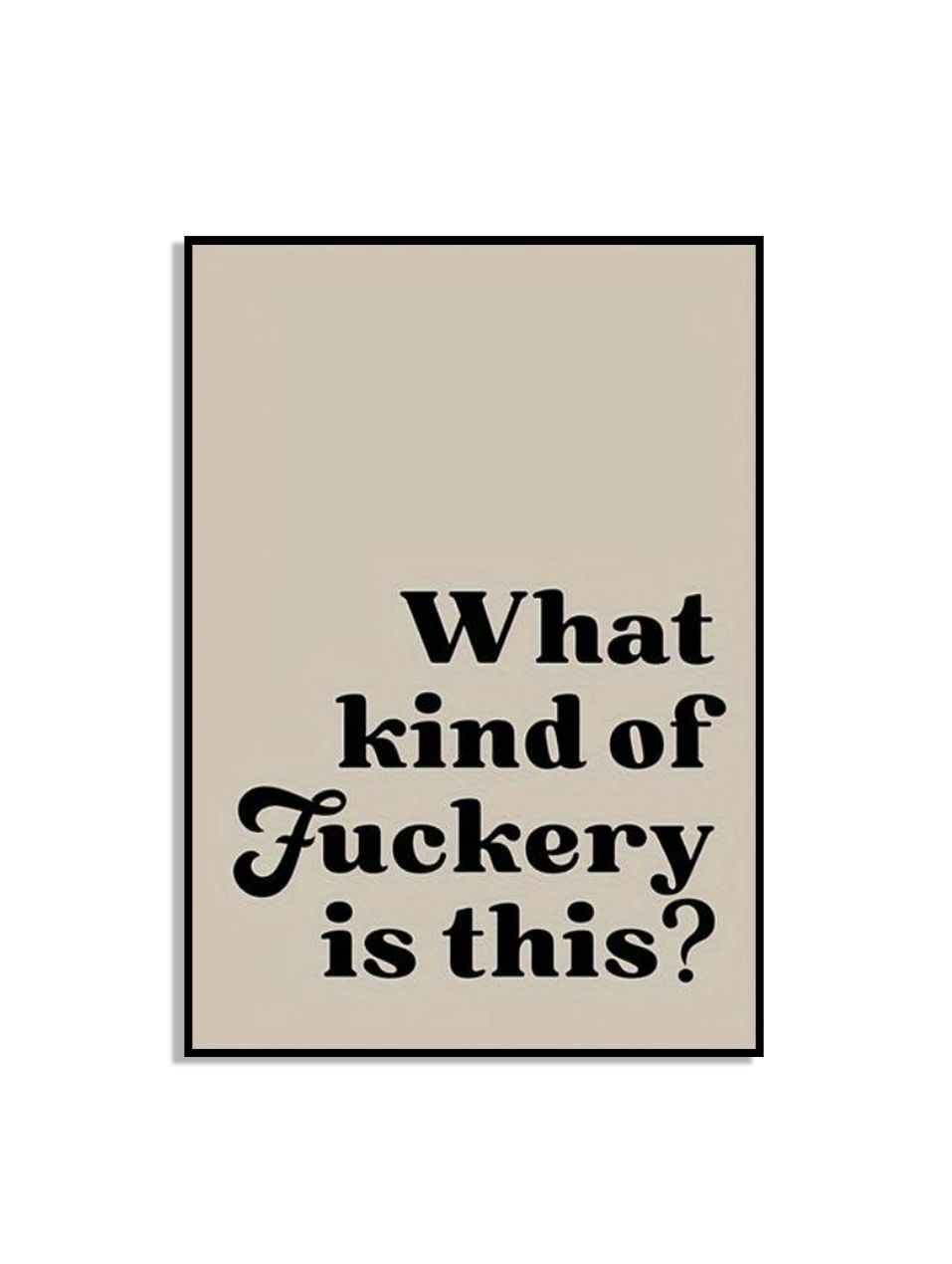 Typografie Wandposter