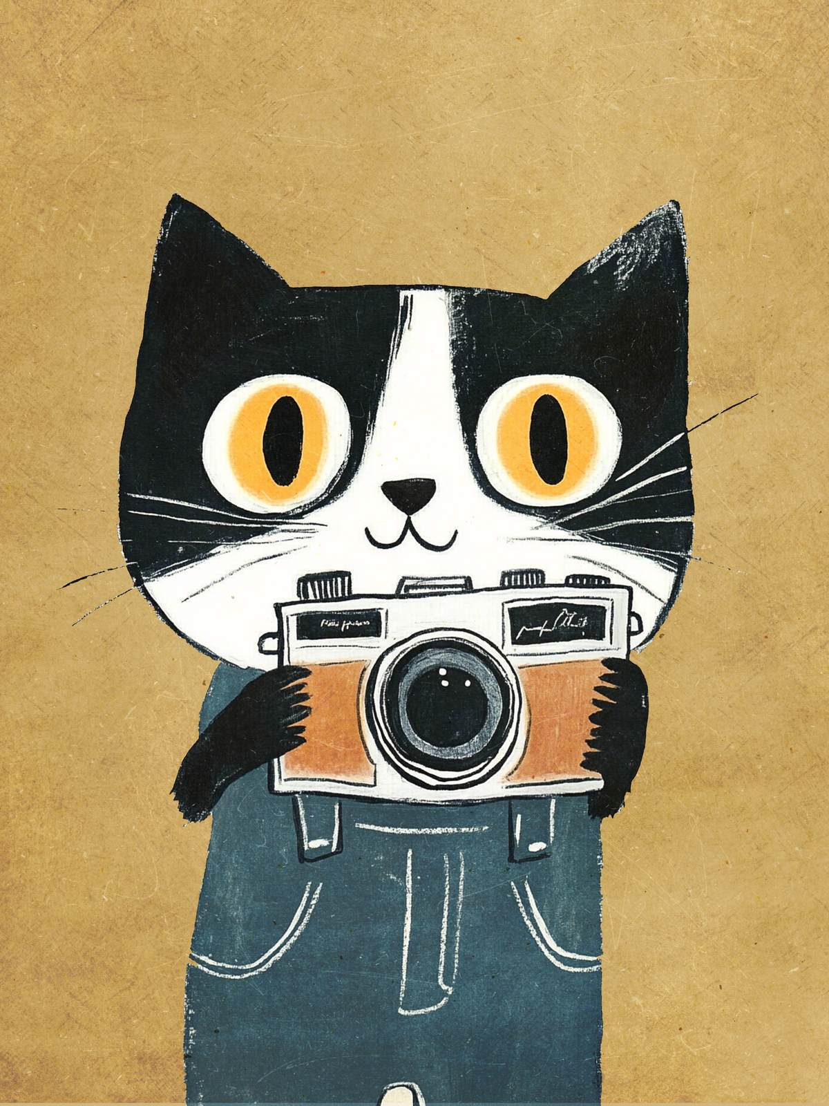 Poster - Kat met Camera