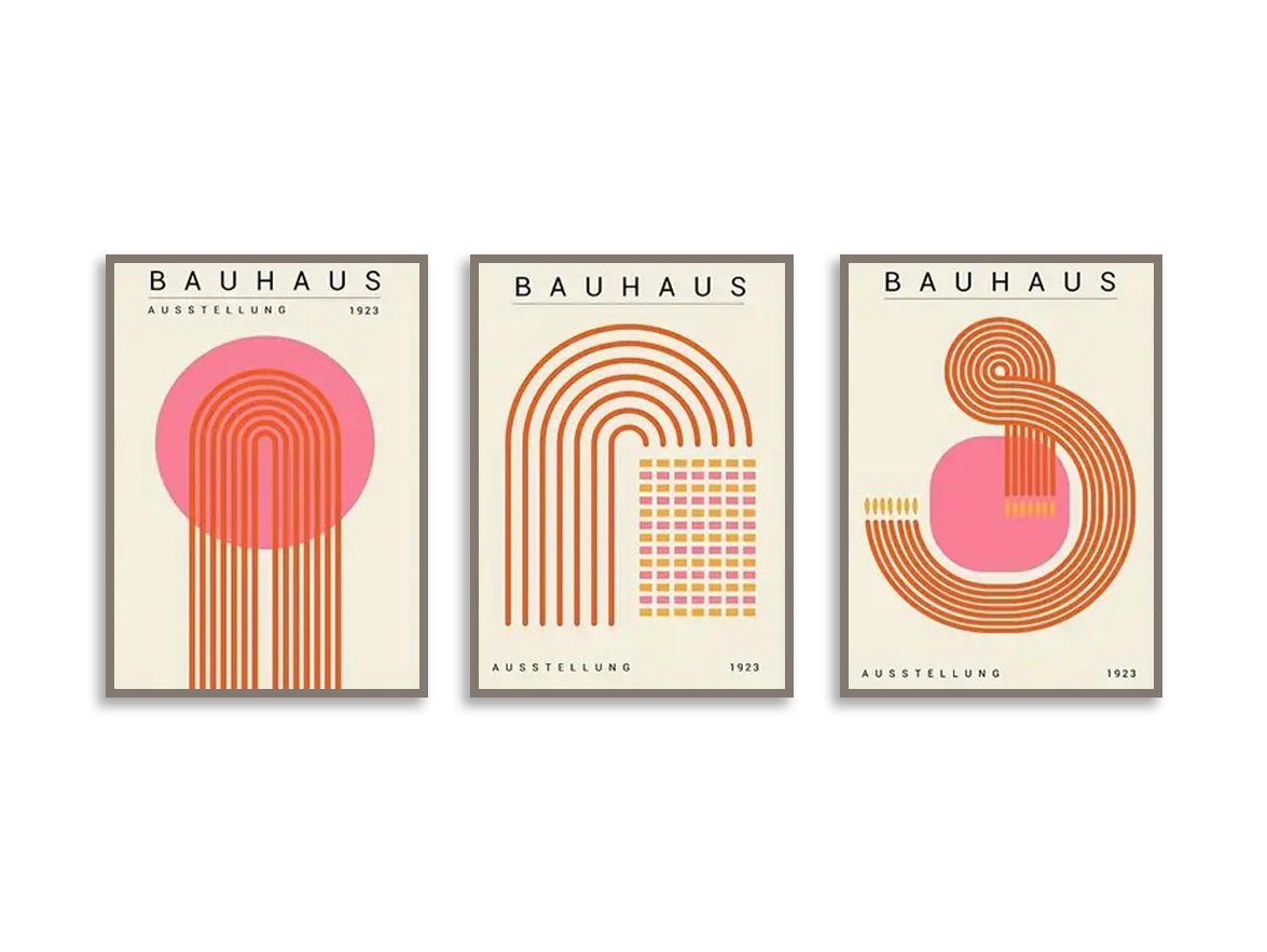 Poster - Bauhaus Tentoonstelling / Set van 3