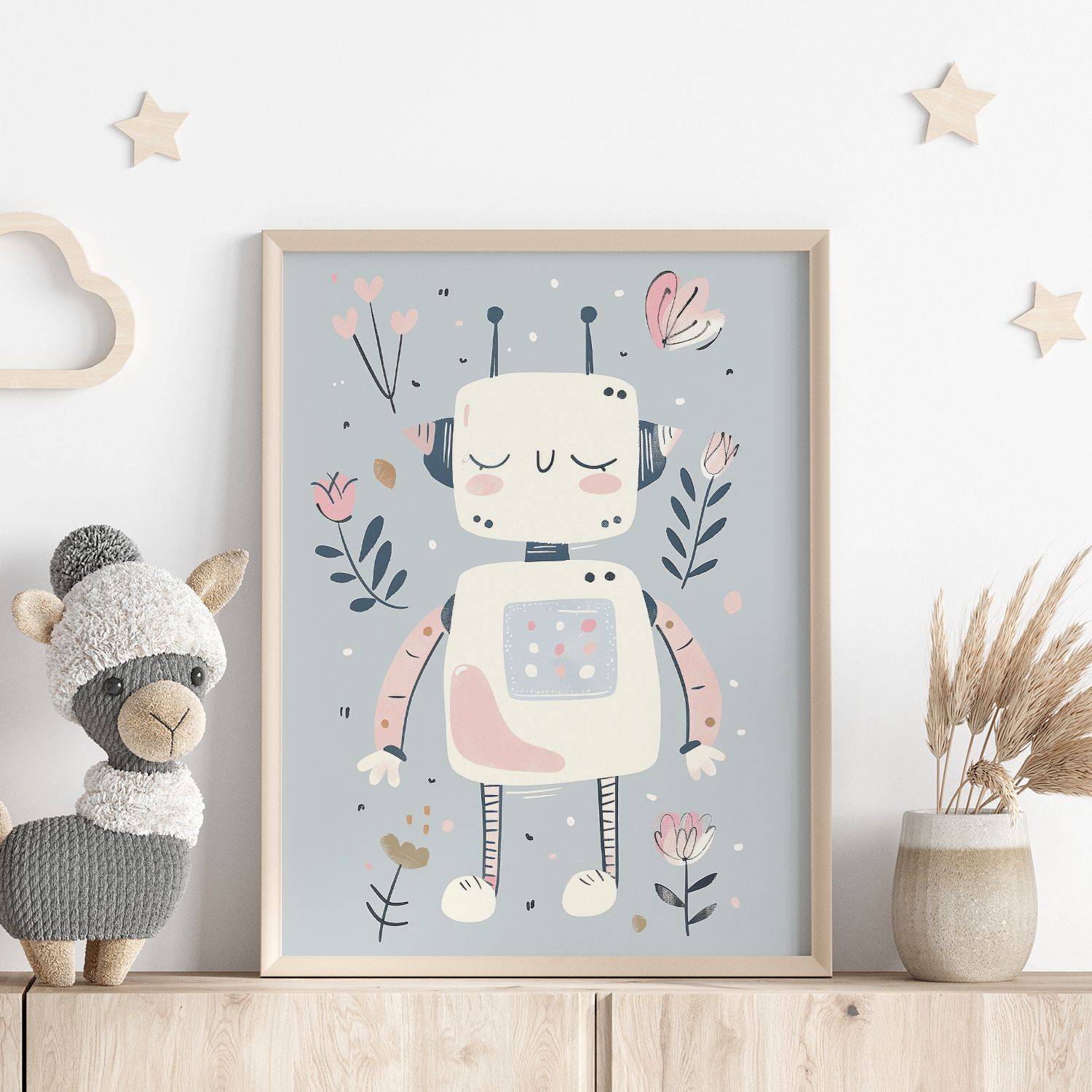 Poster - Schattig Robotontwerp