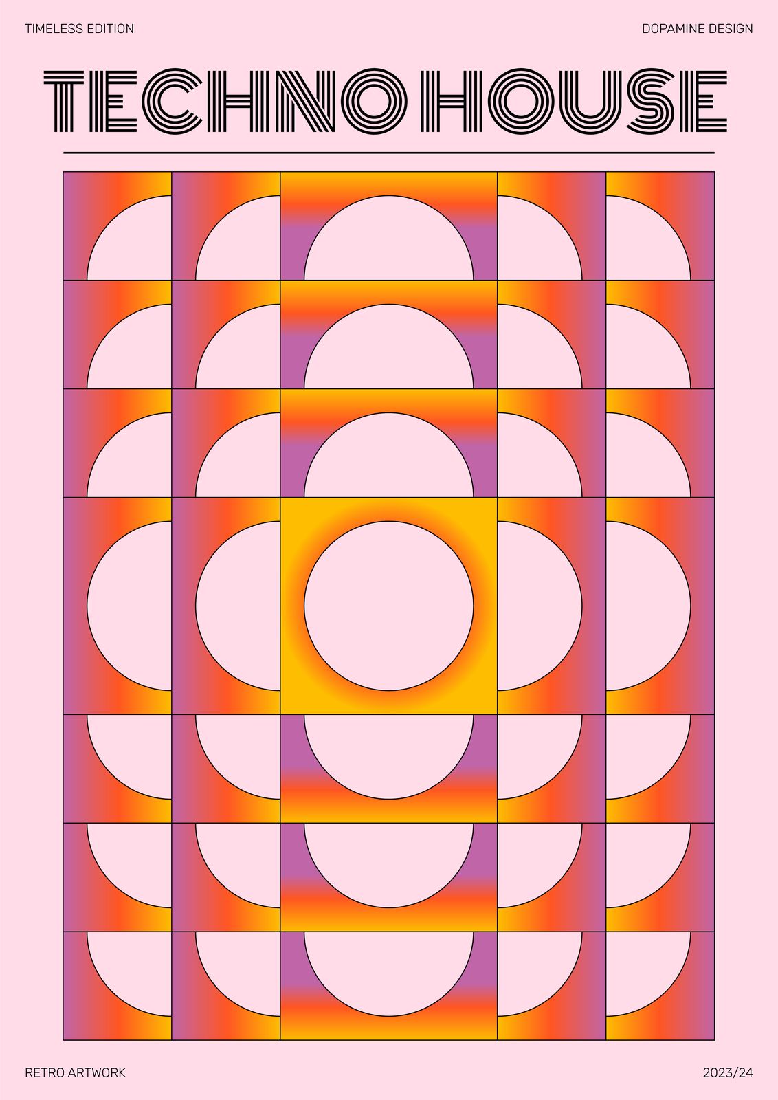 Poster - Retro Techno House