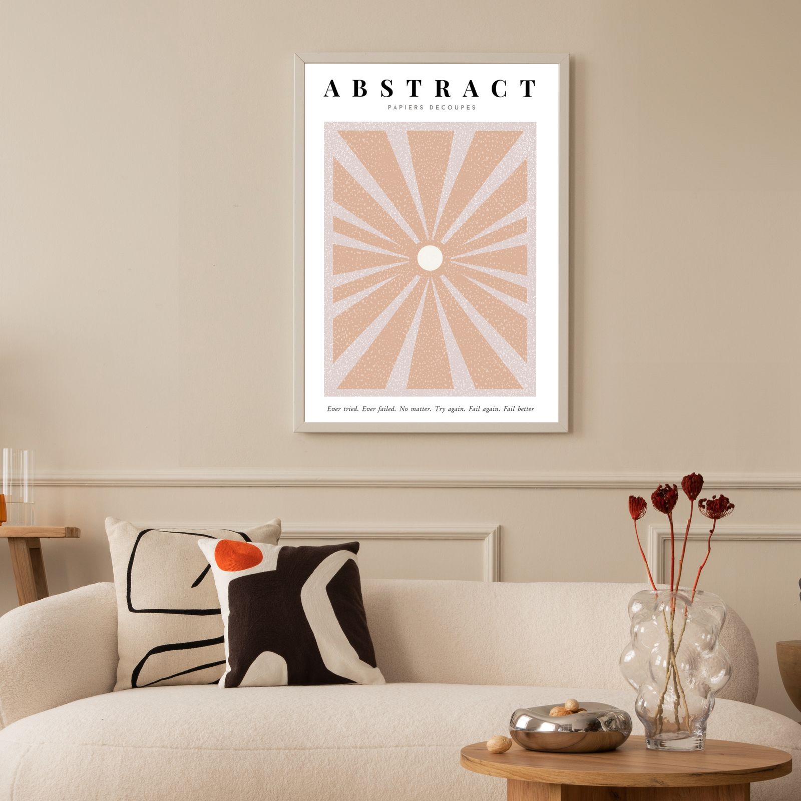 Abstract Sunburst-poster