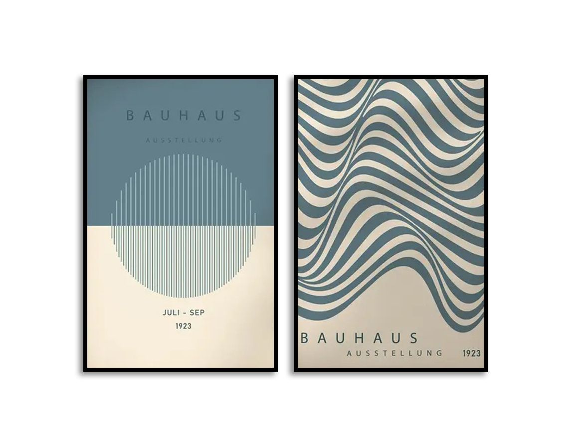 Poster - Bauhaus Ausstellung / Set van 2