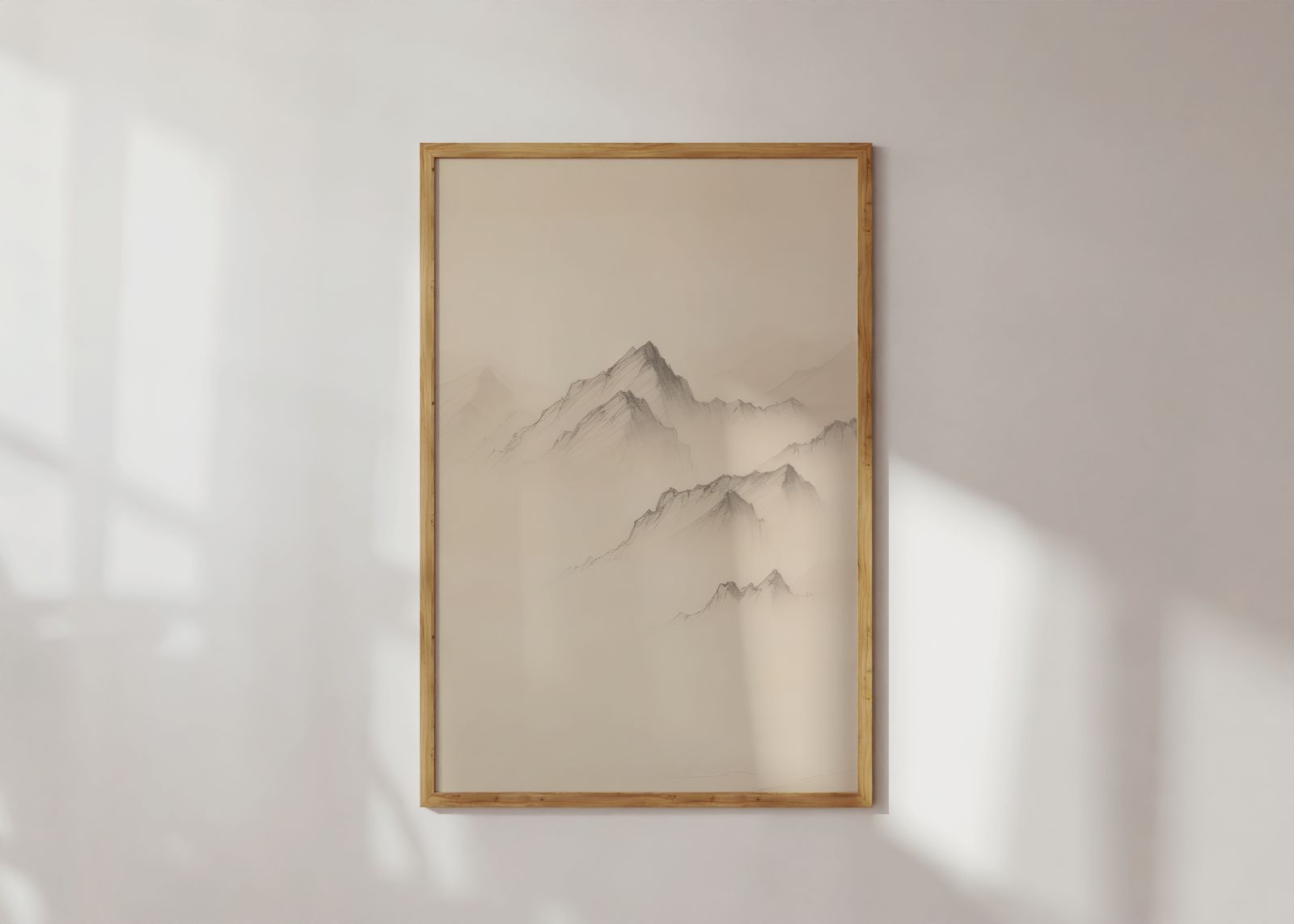Poster - Mistig Berglandschap
