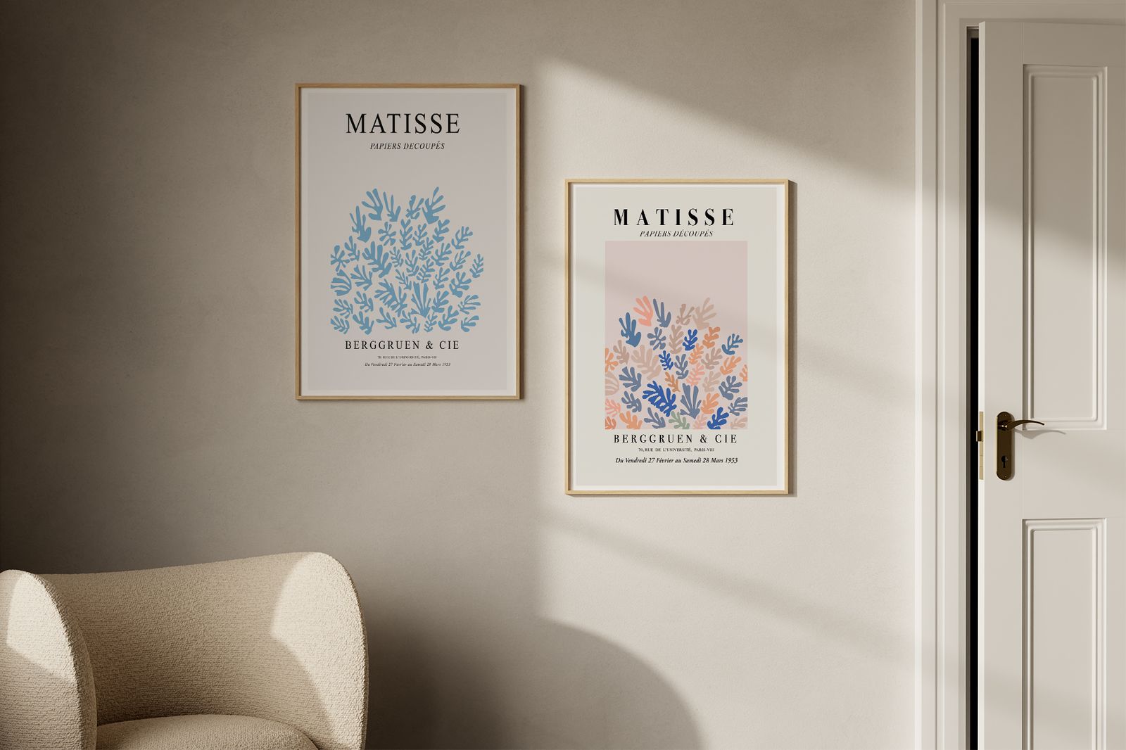 Poster - Matisse Papiers DΓ©coupΓ©s / Set van 2