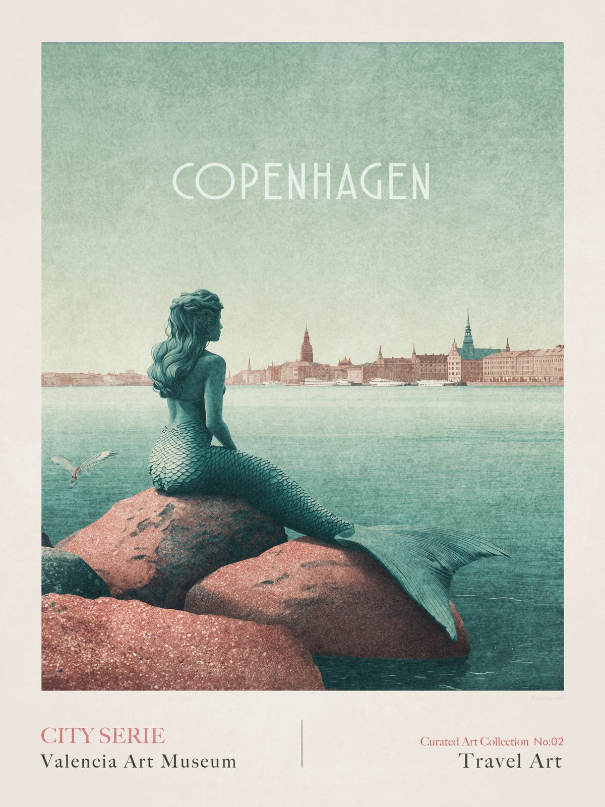 Poster - Kopenhagen Reis Kunst