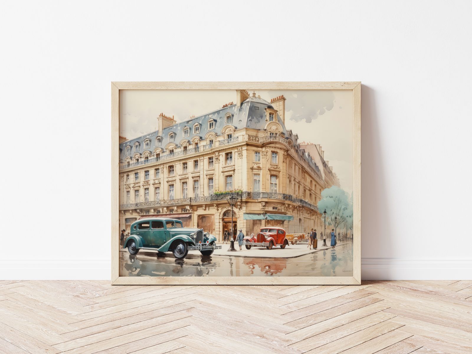 Poster - Vintage Paris Scene