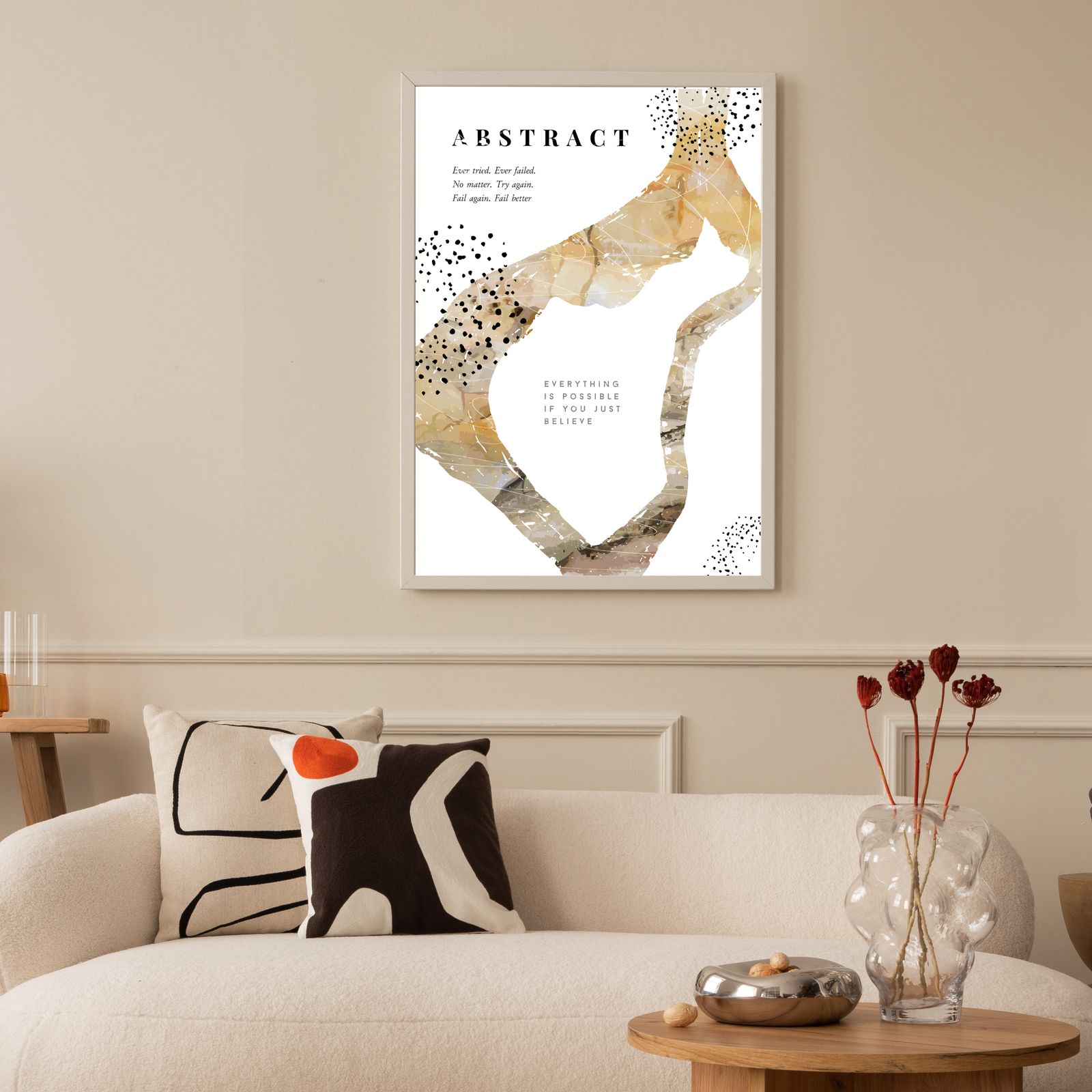 Abstract Inspirerende Muurposter