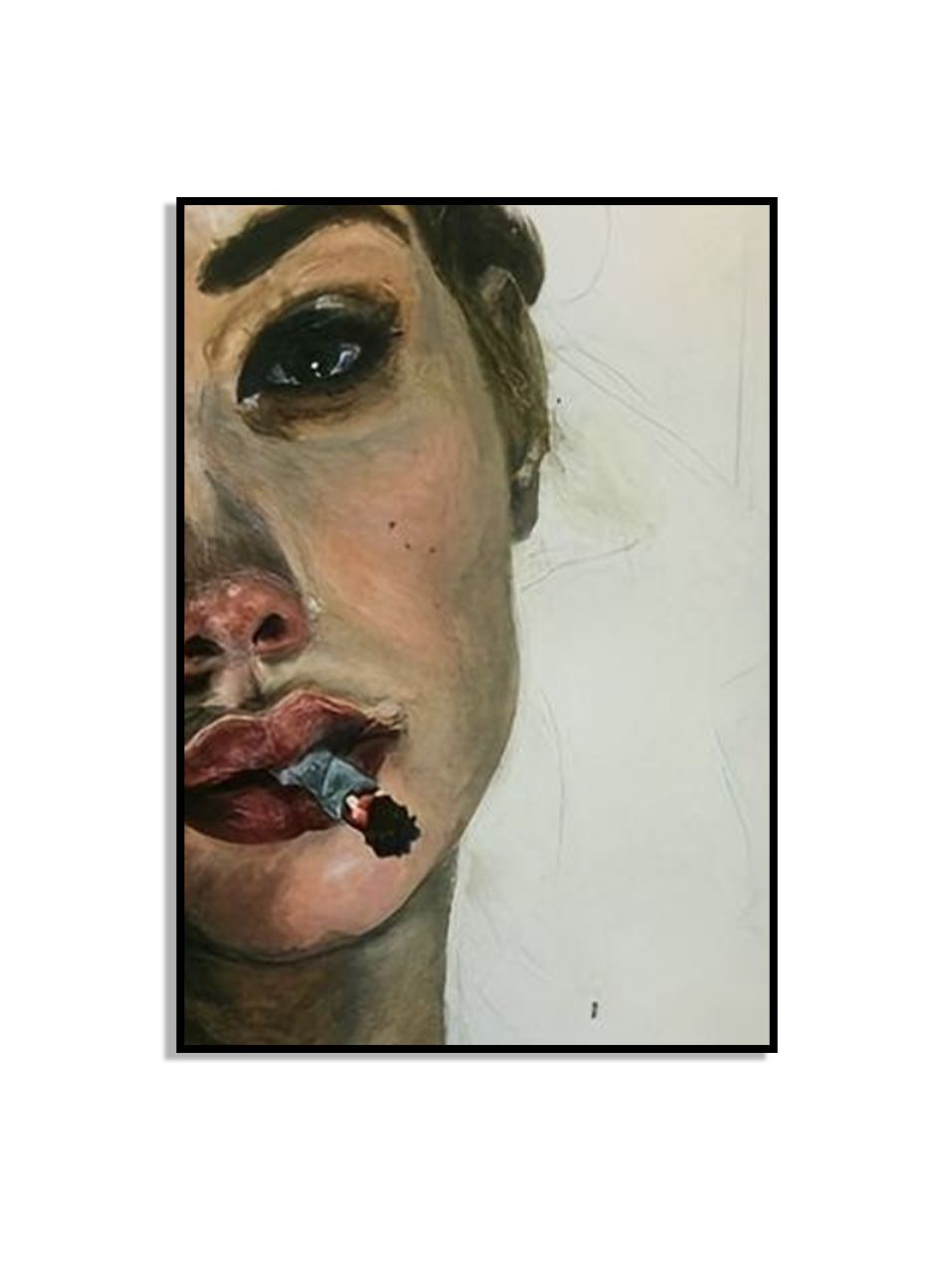 Rokende Vrouw Kunst Poster