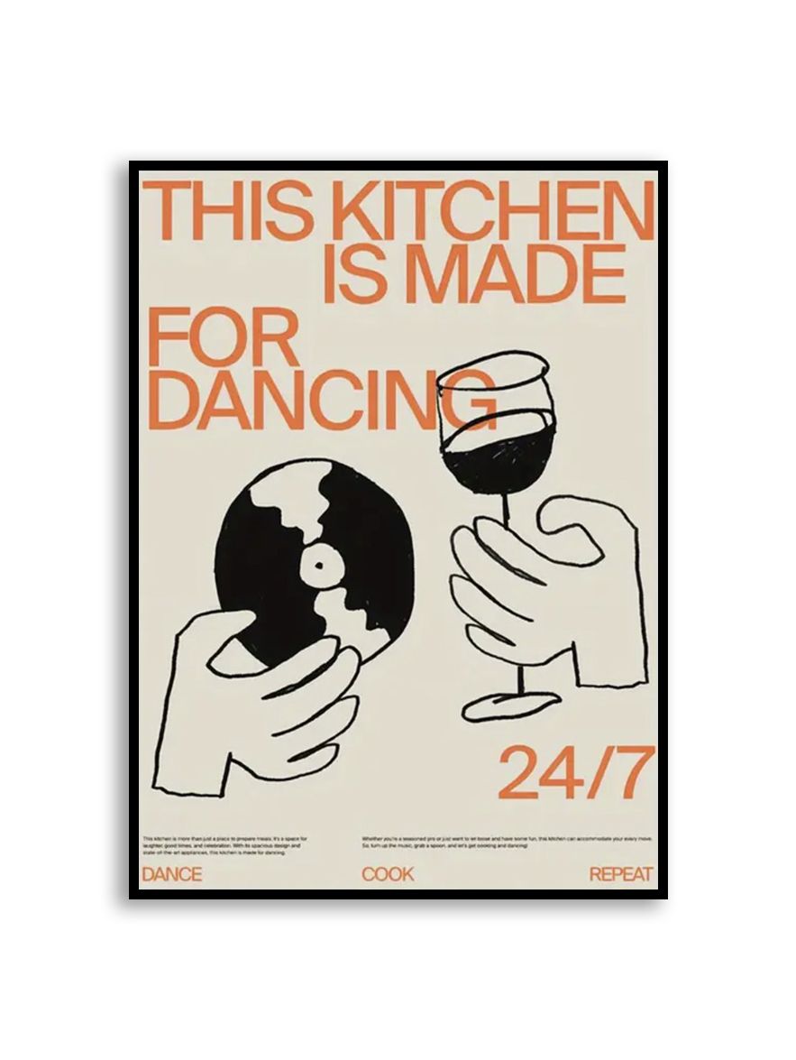 Poster - Deze keuken is gemaakt