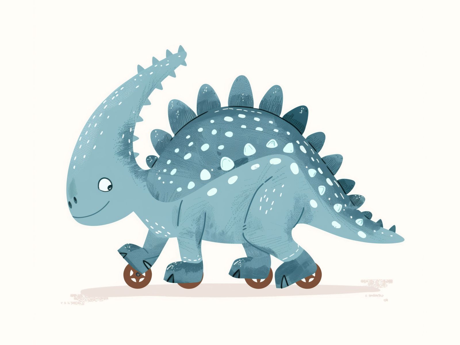 Poster - Blauwe Dinosaurus