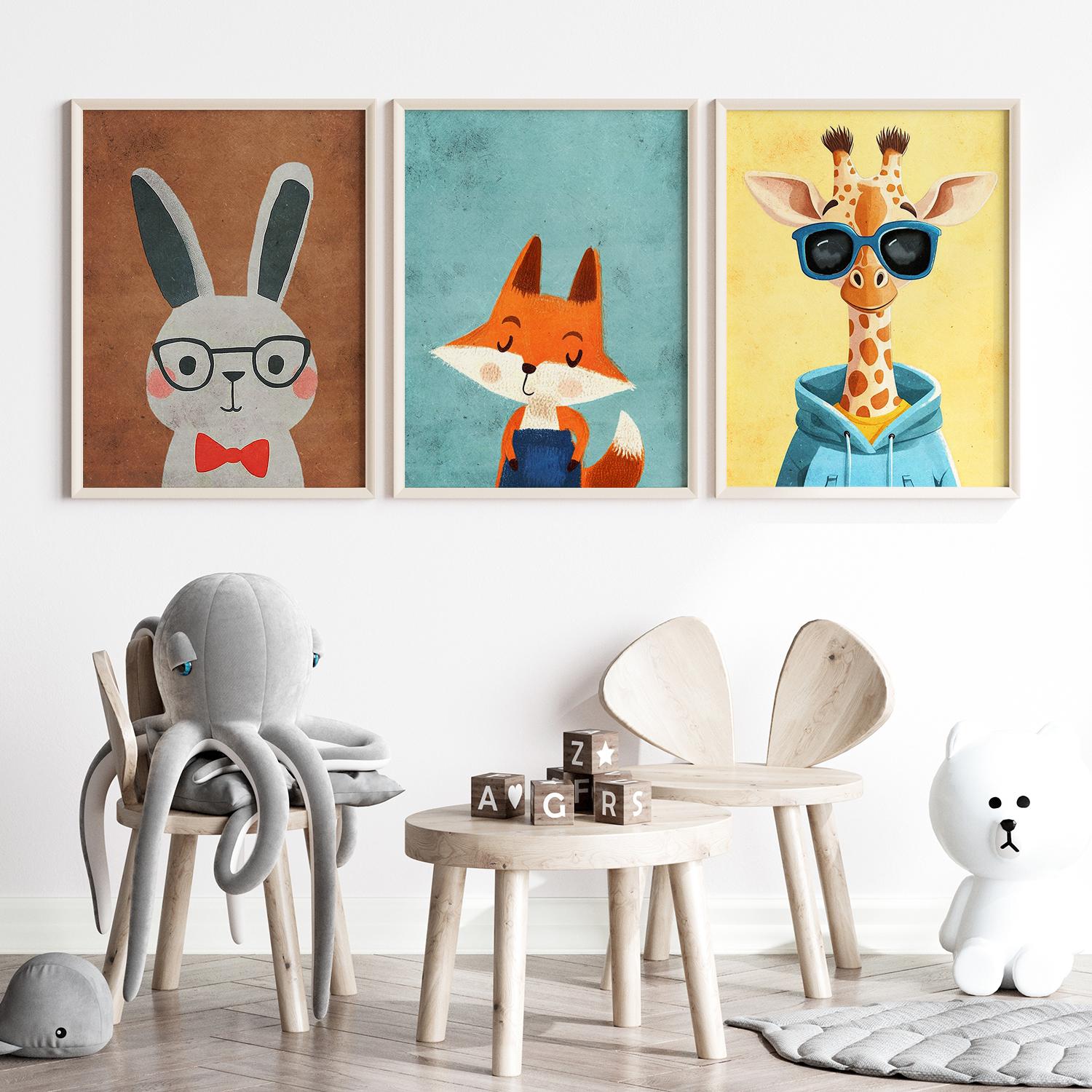 Poster - Schattige Dieren Collectie / Set of 3