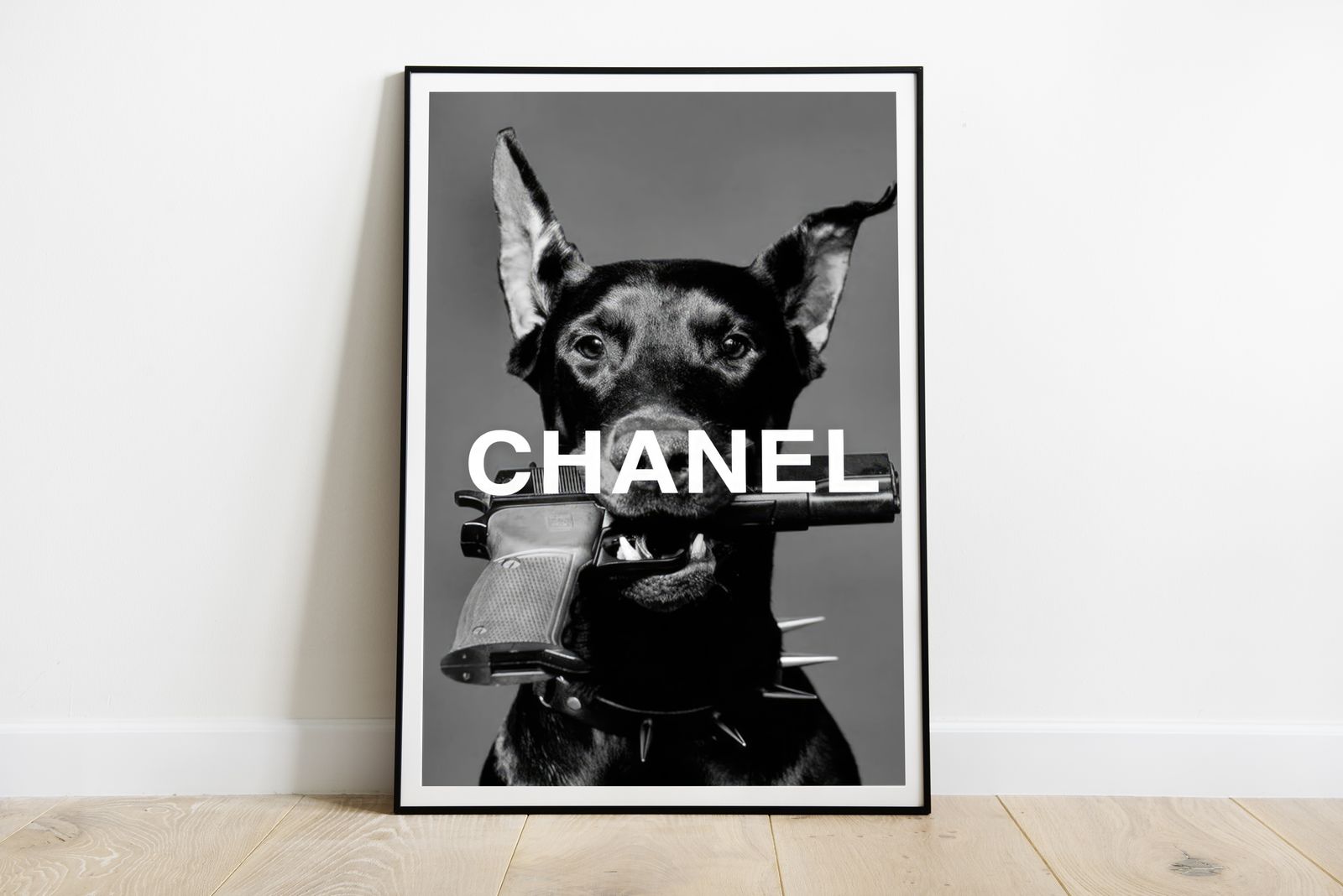 Poster - Hond met Chanel