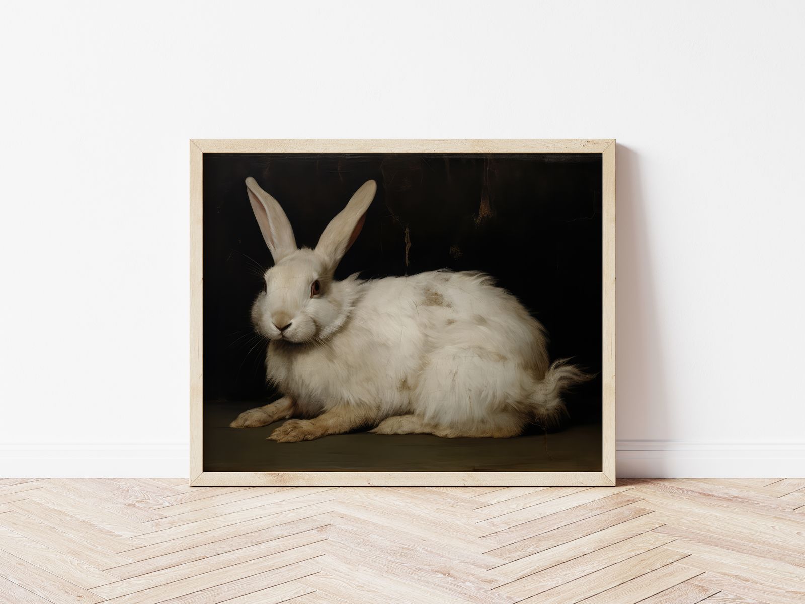 Poster - Witte Konijn door John Doe
