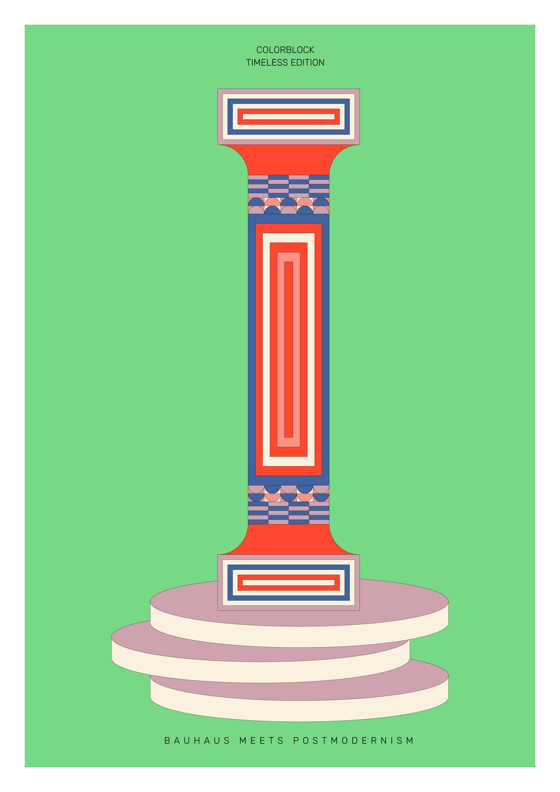 Poster - Bauhaus Ontmoet Postmodernisme