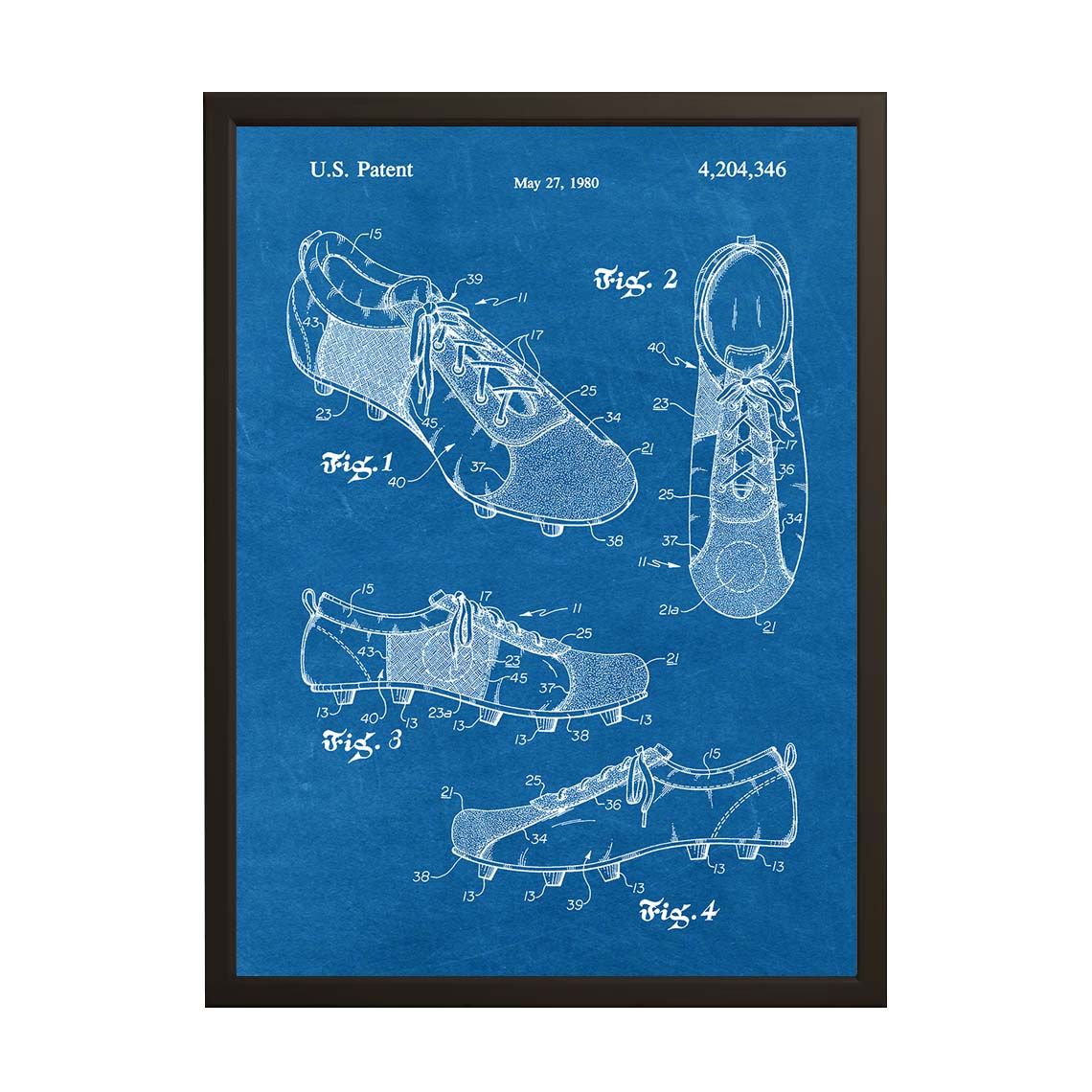 Octrooitekening Poster - Schoenontwerp