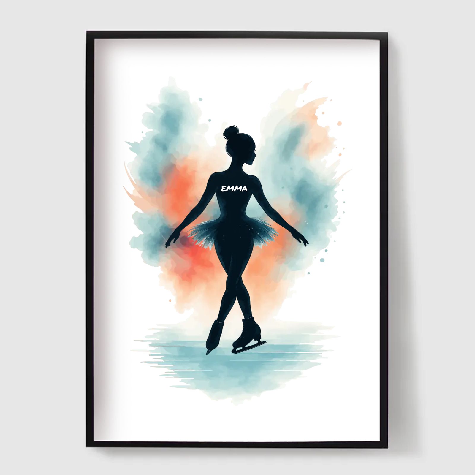 Gepersonaliseerde Poster - Ballerina Silhouet