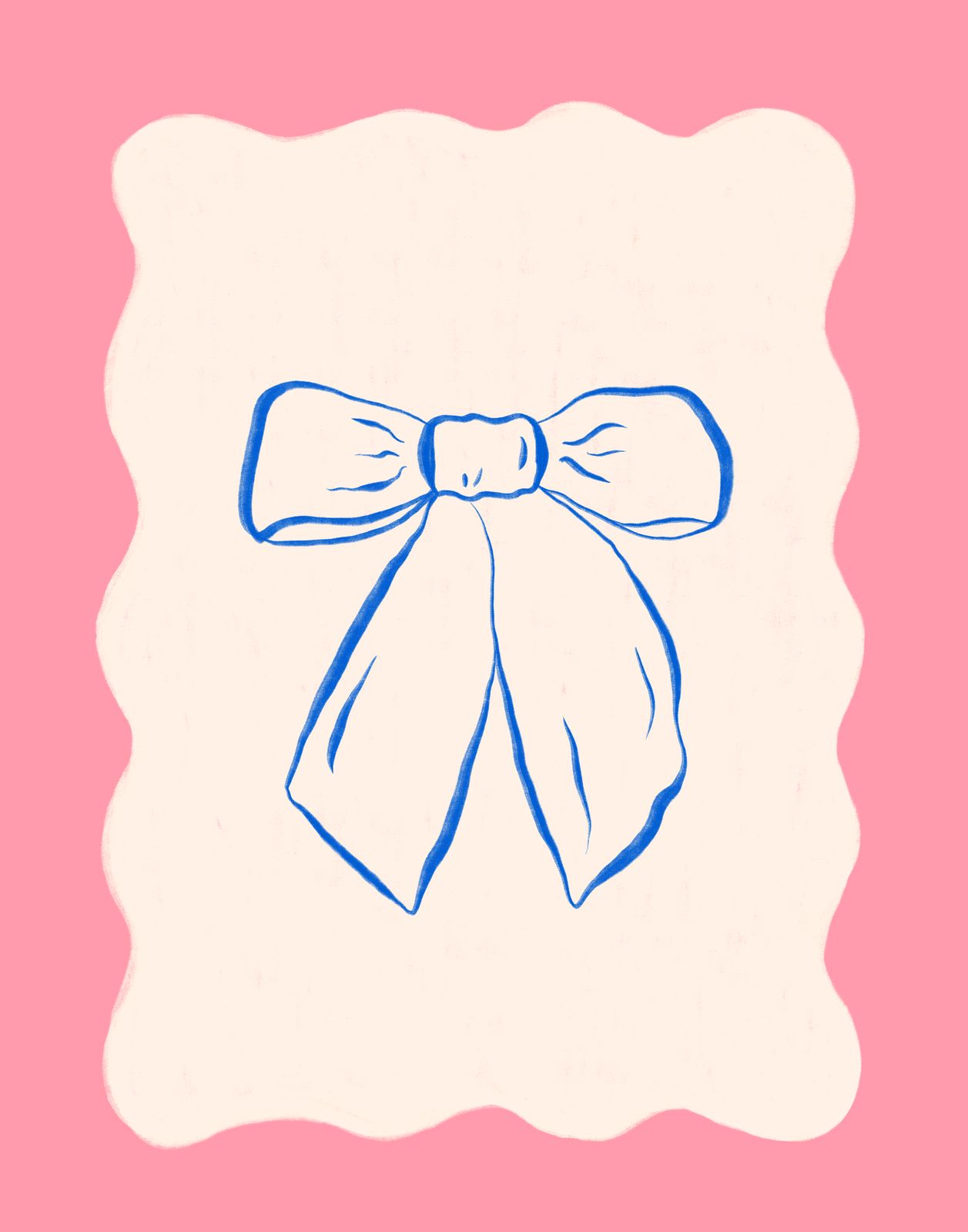 Poster - Roze Strik Ontwerp