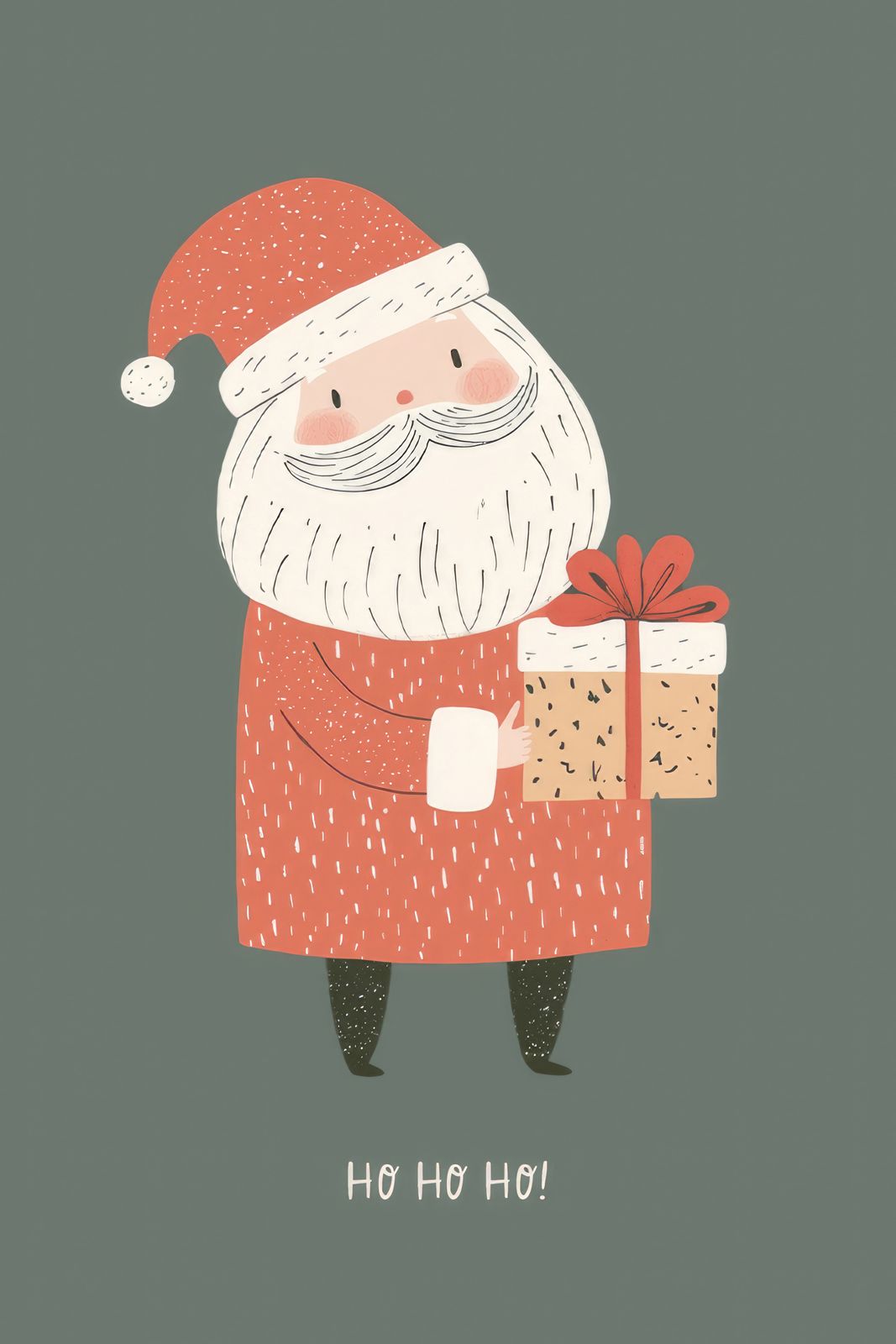 Poster - Kerstman Vakantie