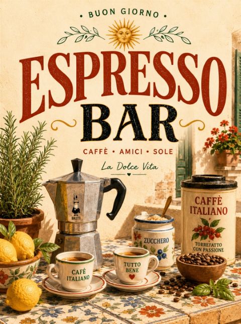 Poster - Espresso Bar Charm