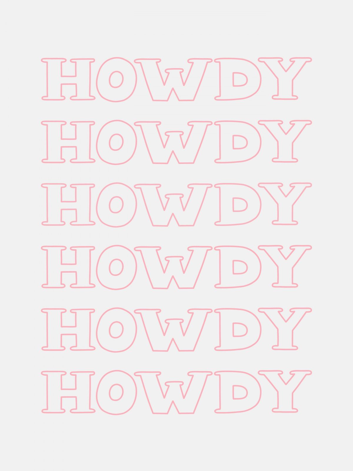 Poster - Howdy-ontwerp