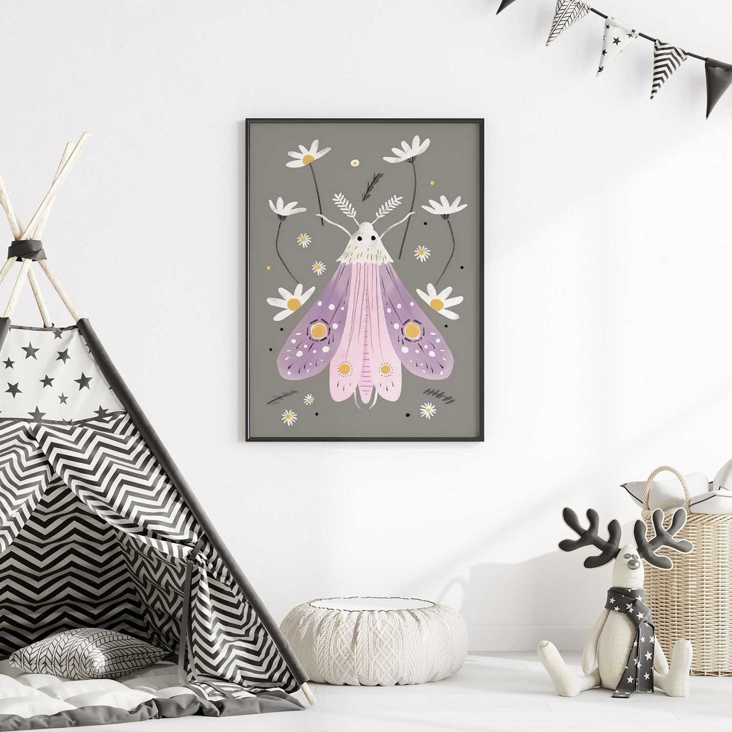 Poster - Speelse Mot Illustratie