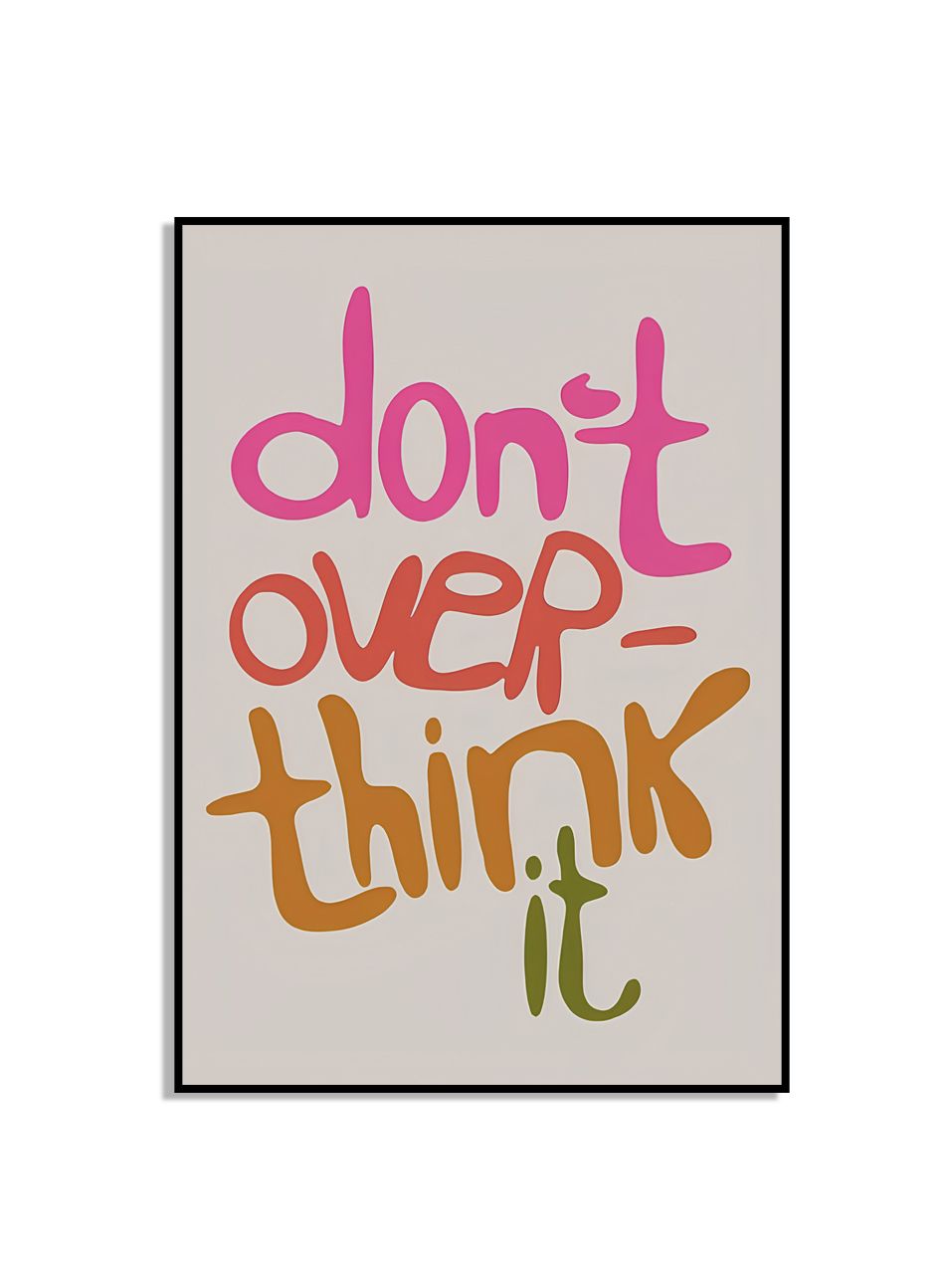 Don't Overthink It Poster