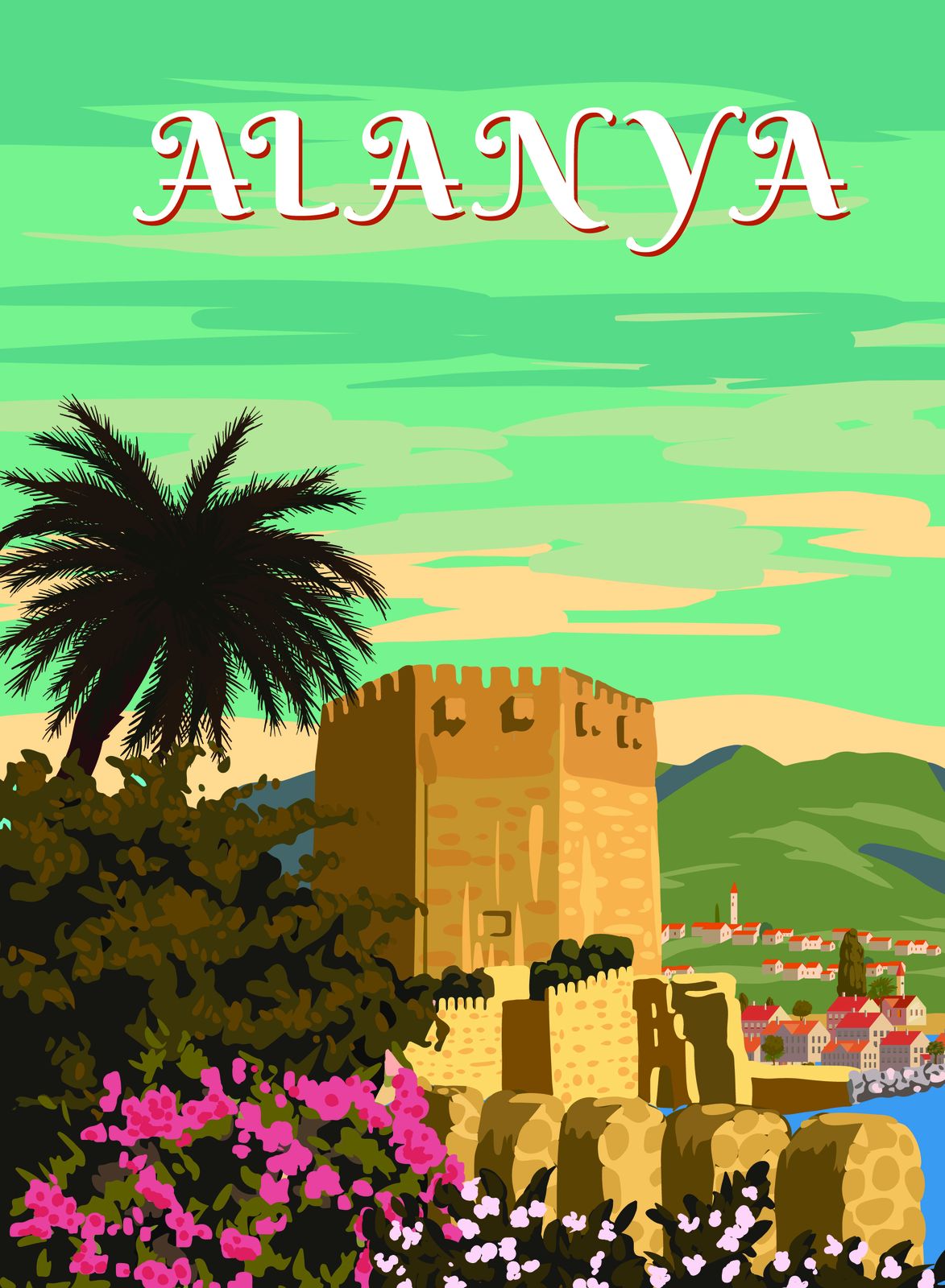 Alanya Muurposter