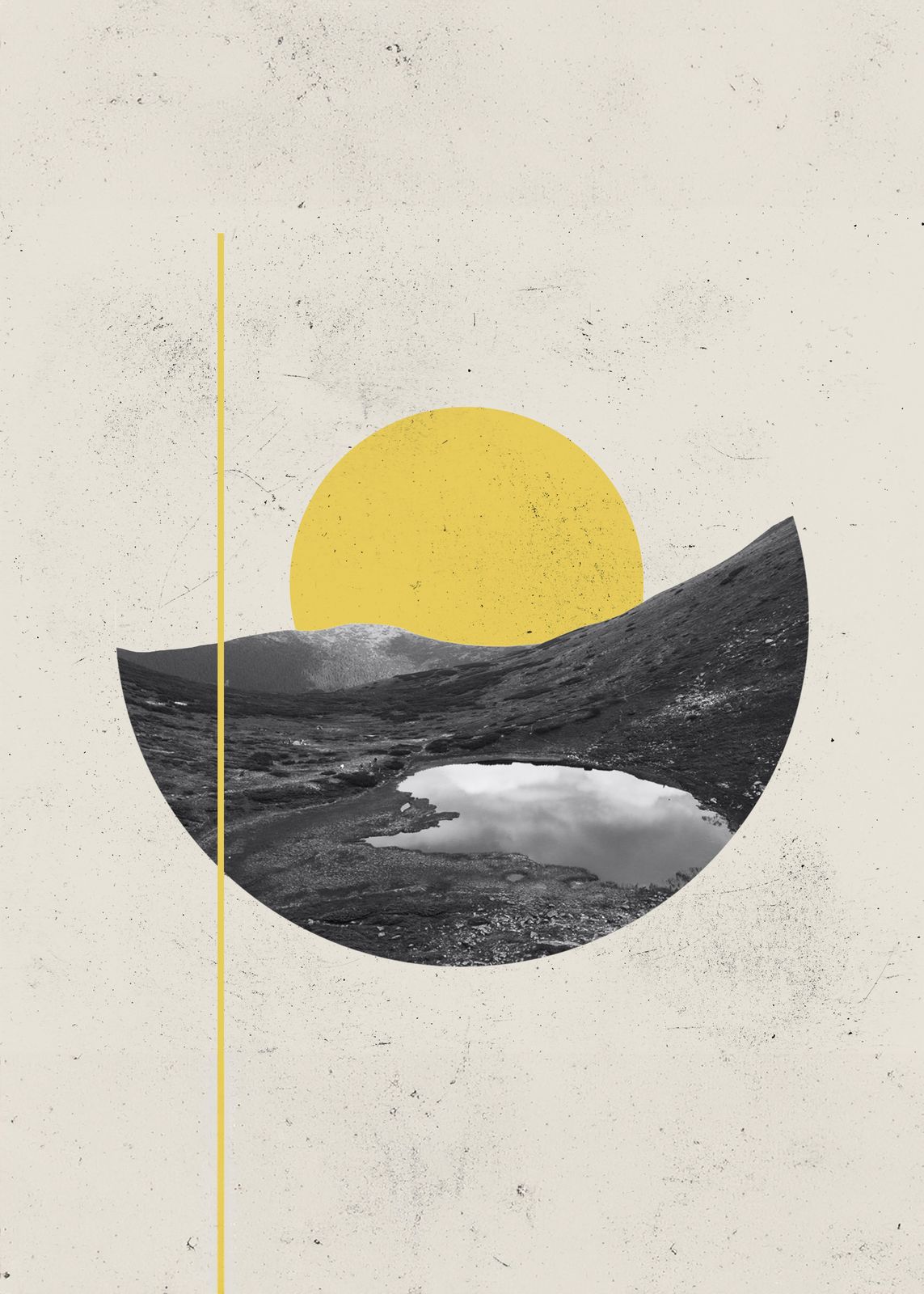 Poster - Abstract Landschap