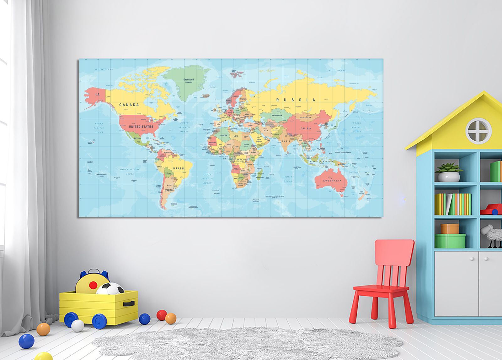 Wereldkaart Poster