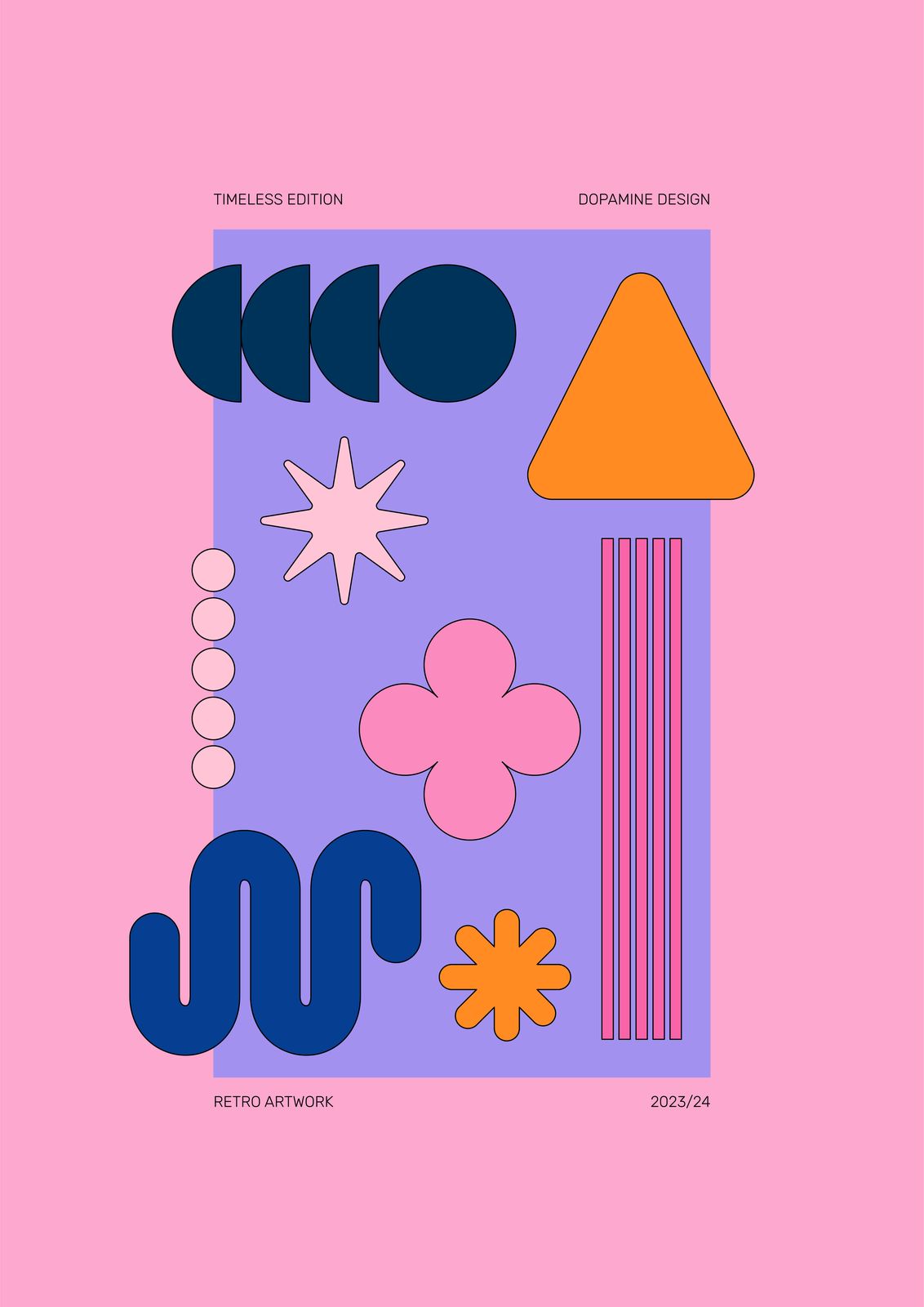 Poster - Retro Design Kunstwerk