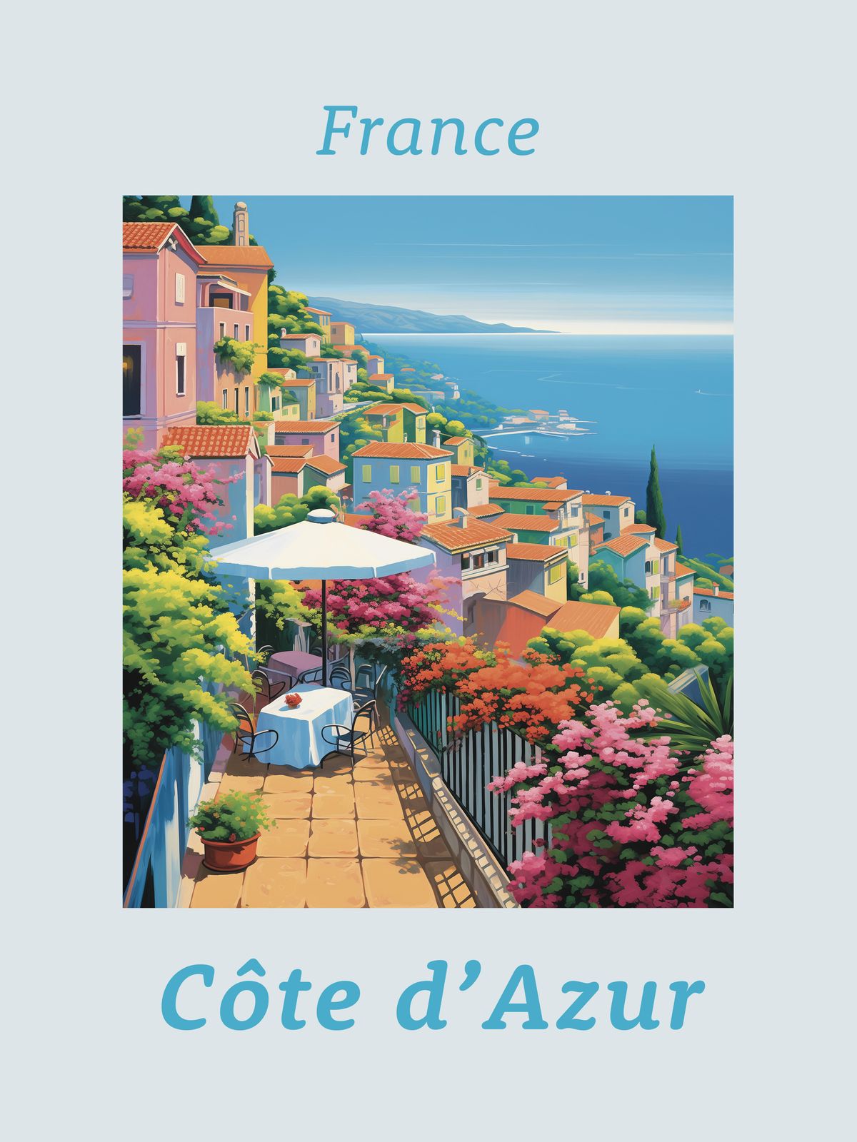 Poster - Frankrijk Côte d'Azur