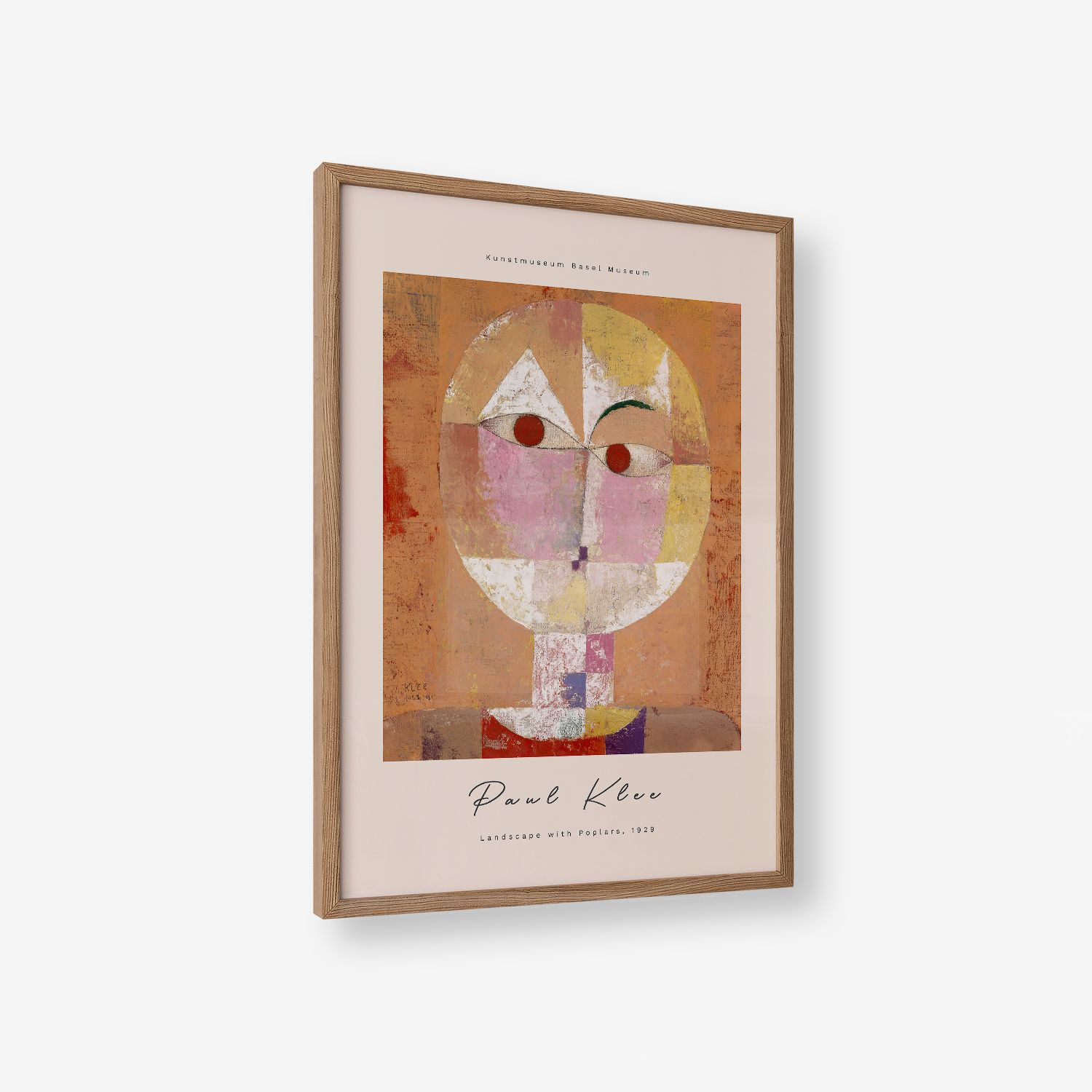 Poster - Landschap met Populieren van Paul Klee