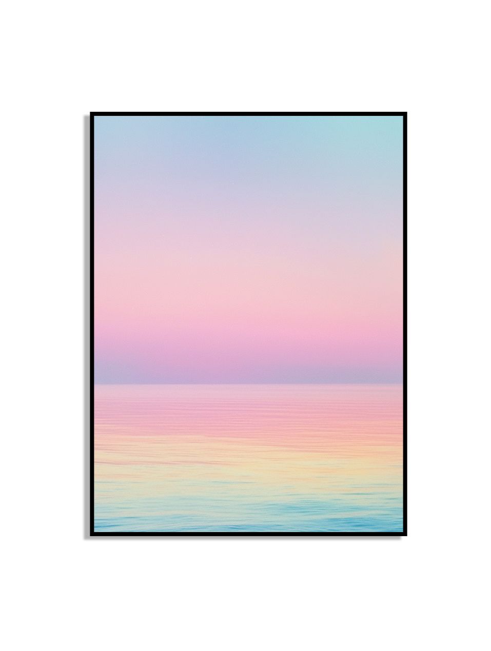 Pastel Zonsondergang Over Oceaan Poster