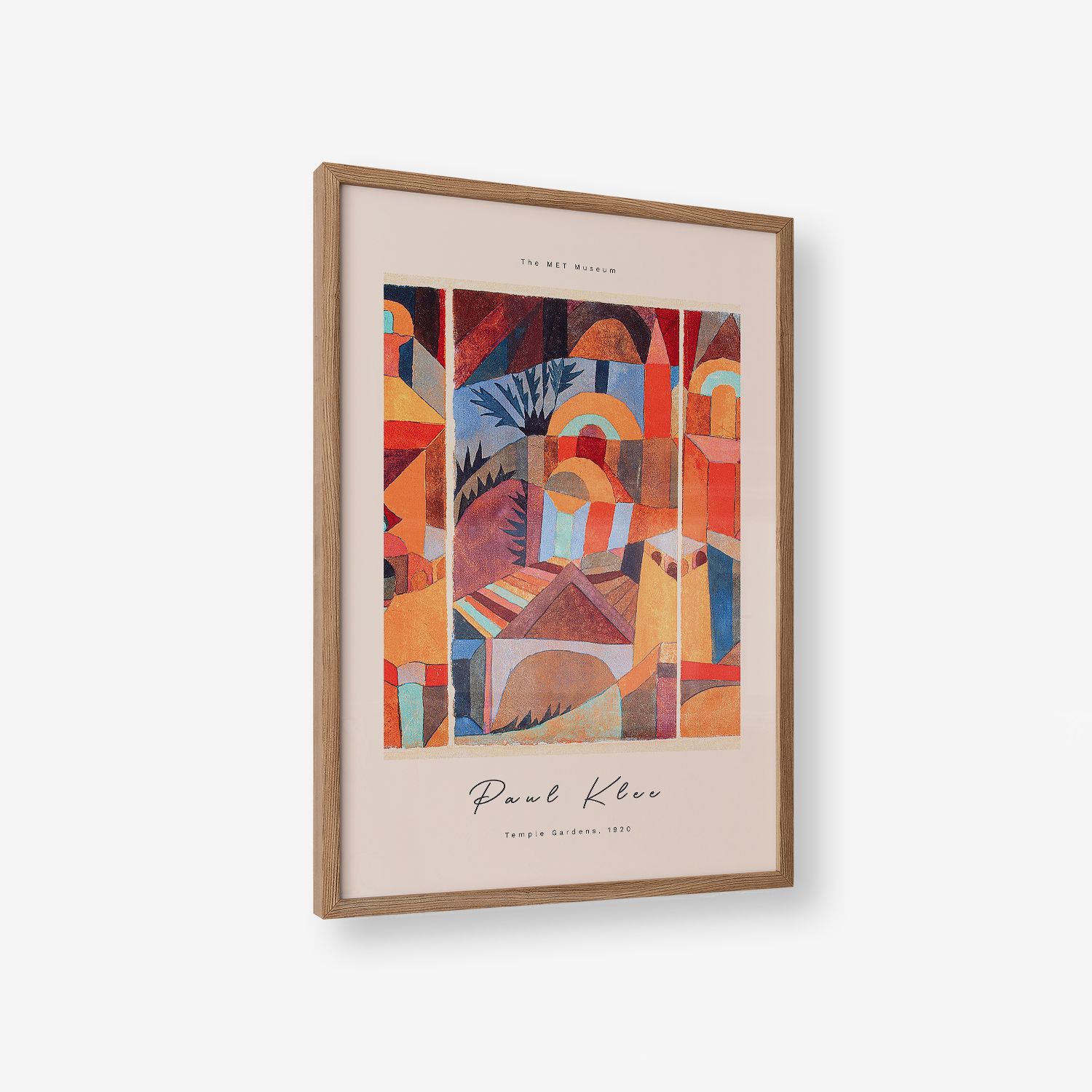 Poster - Temple Gardens van Paul Klee