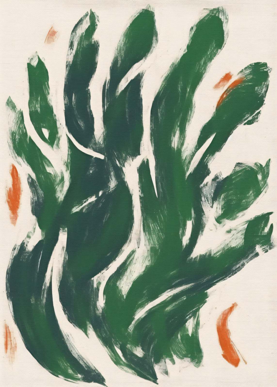 Poster - Groene Abstracte Kunst