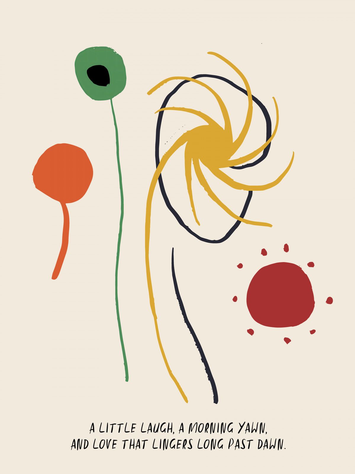 Poster - Abstracte Ochtend